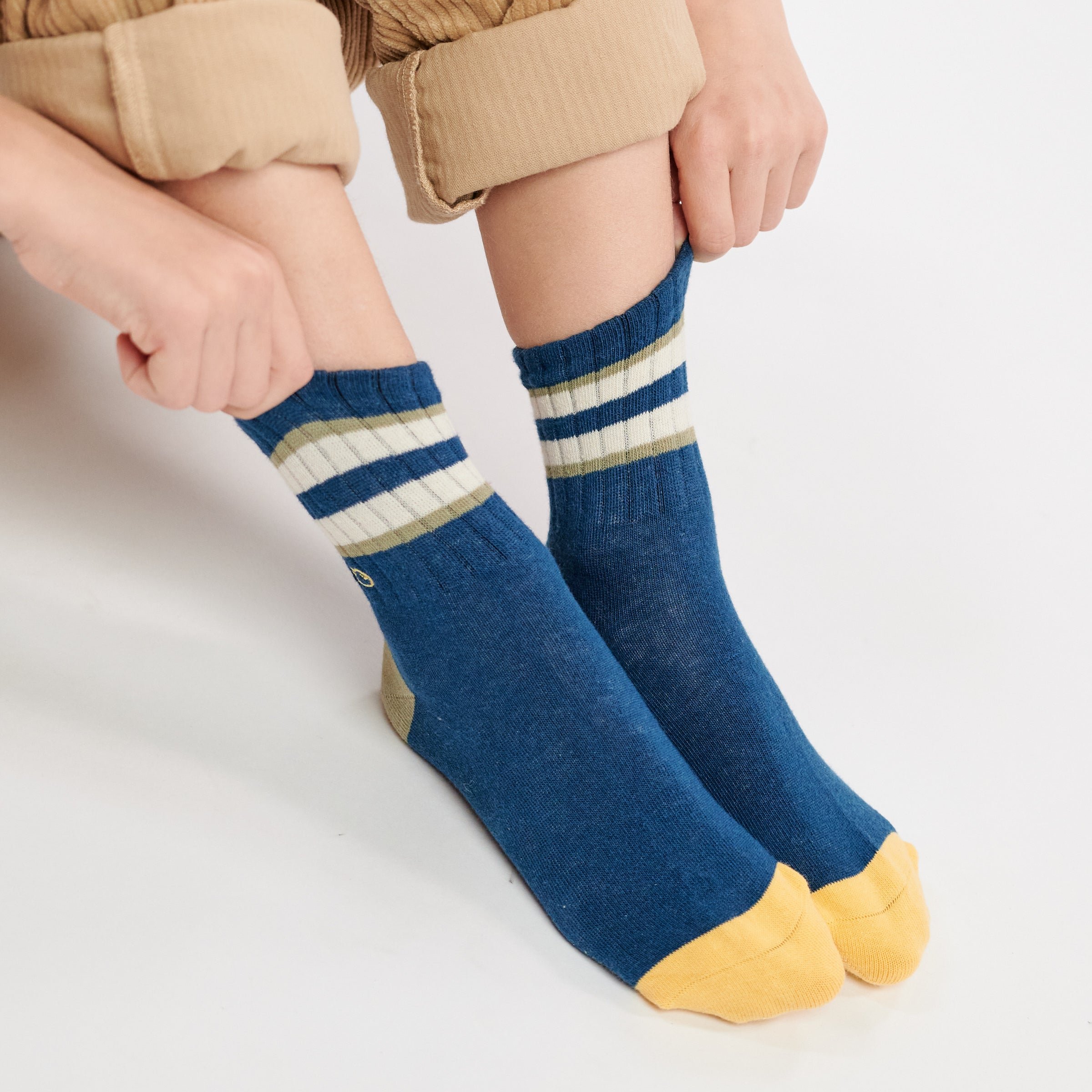 Retro socks BILLYBELT Blue