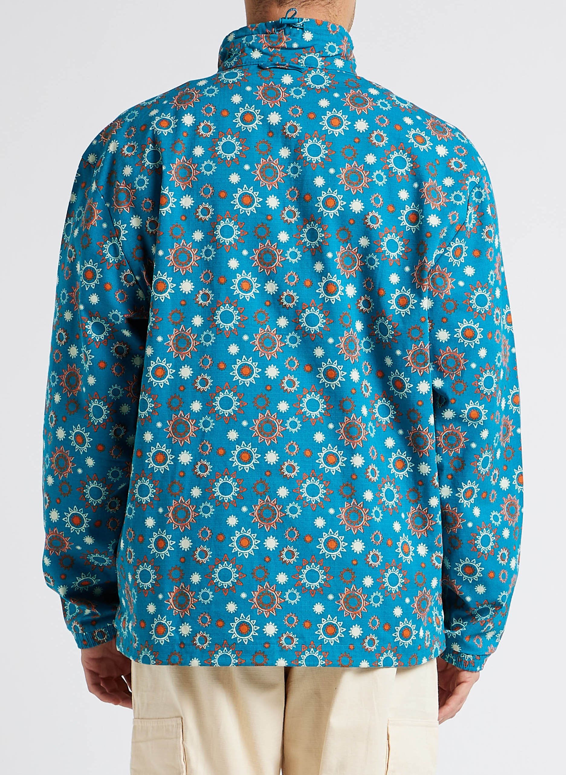 Coupe-vent en coton imprimé ADIDAS Marron