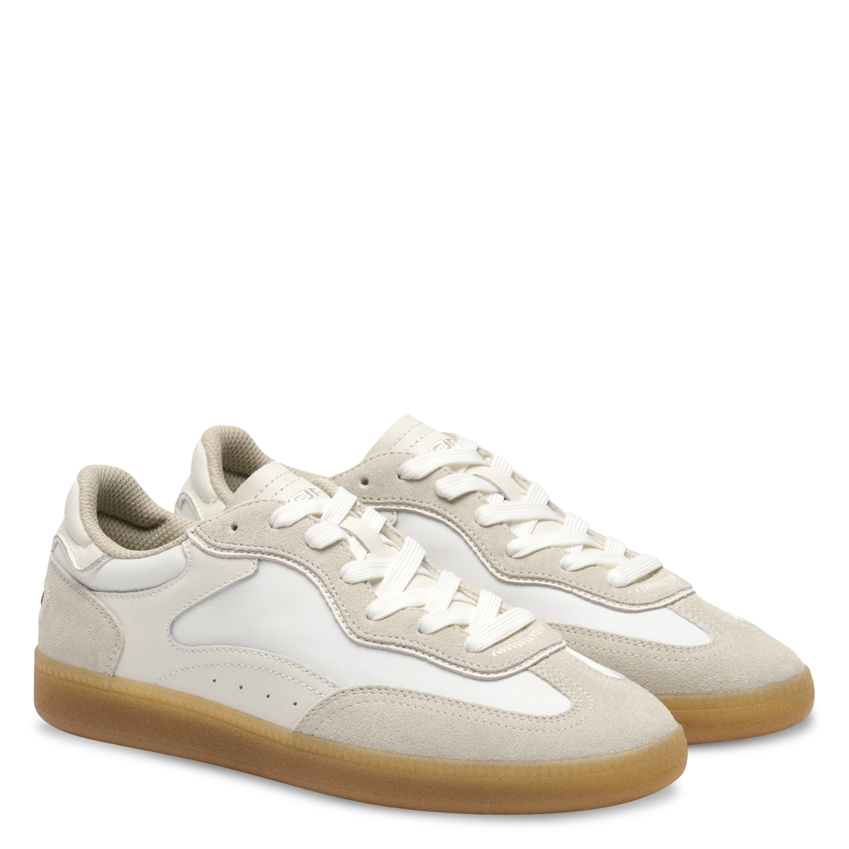 Niedrige Sneaker aus Leder-Mix HOFF Weiss