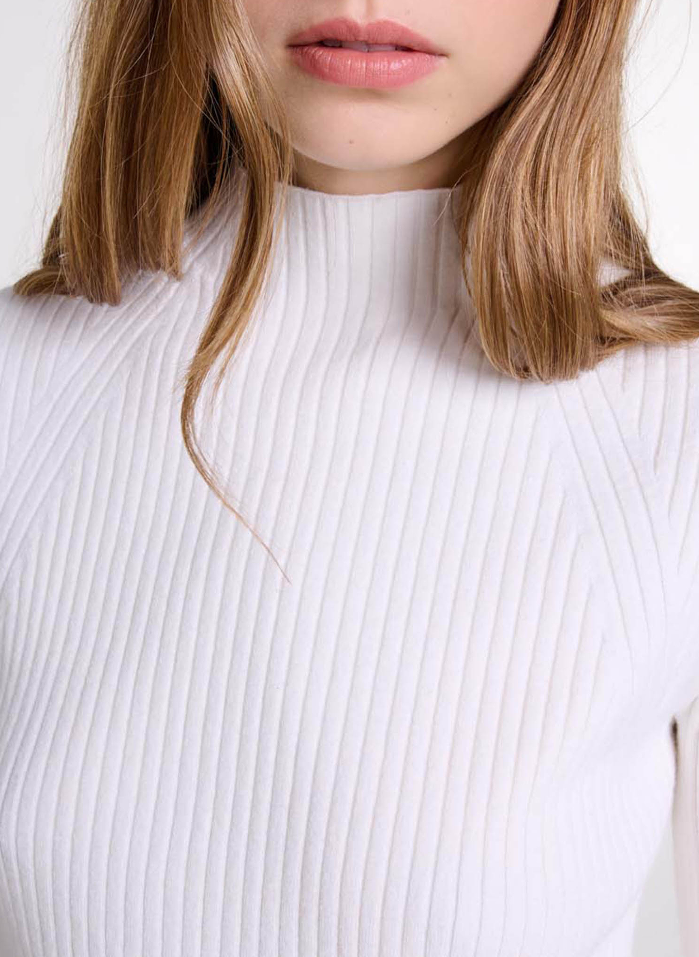 Round-neck cotton-blend cardigan MAJE Beige