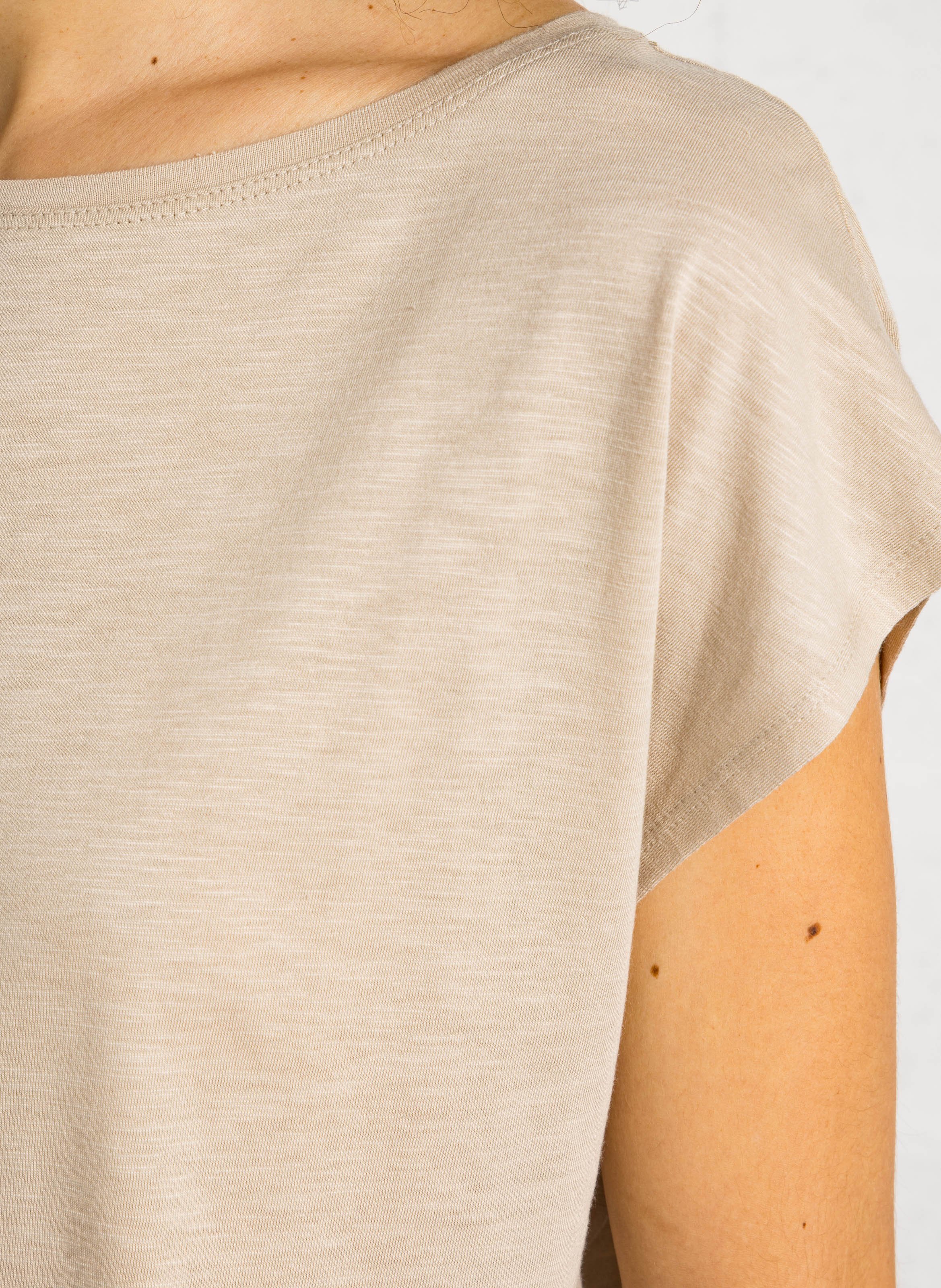 T-shirt oversize en coton mélangé SUD EXPRESS Beige