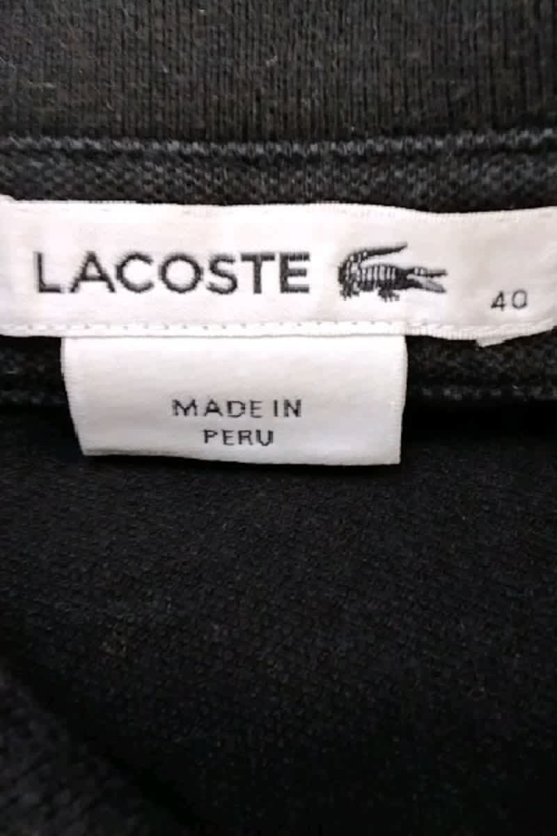 Polo shirt LACOSTE - SECONDE MAIN Black