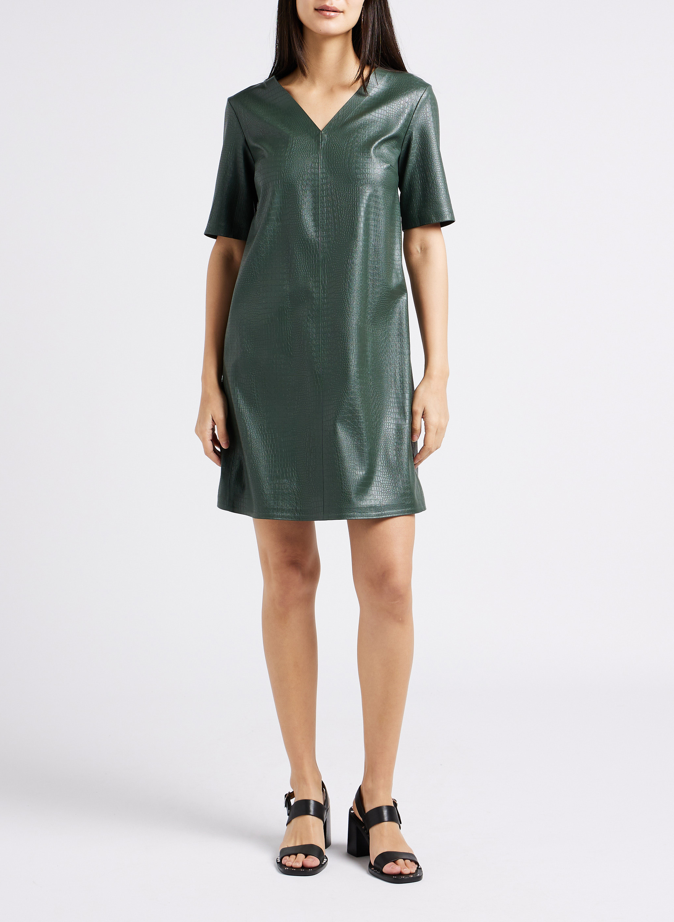 Gerade geschnittenes Kurzkleid in Kroko-Optik MAX MARA LEISURE