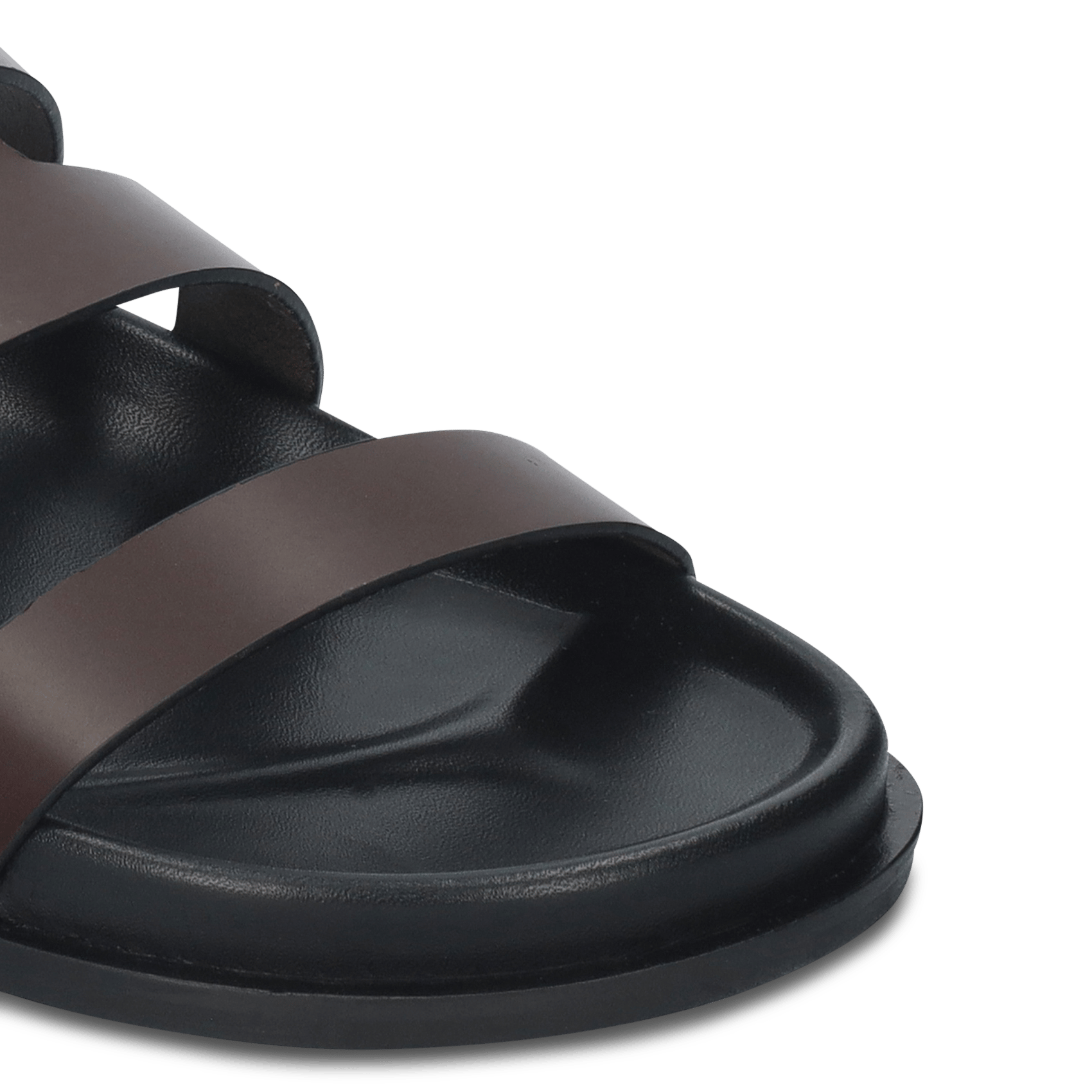 Mules plates en cuir BIBI LOU Marron