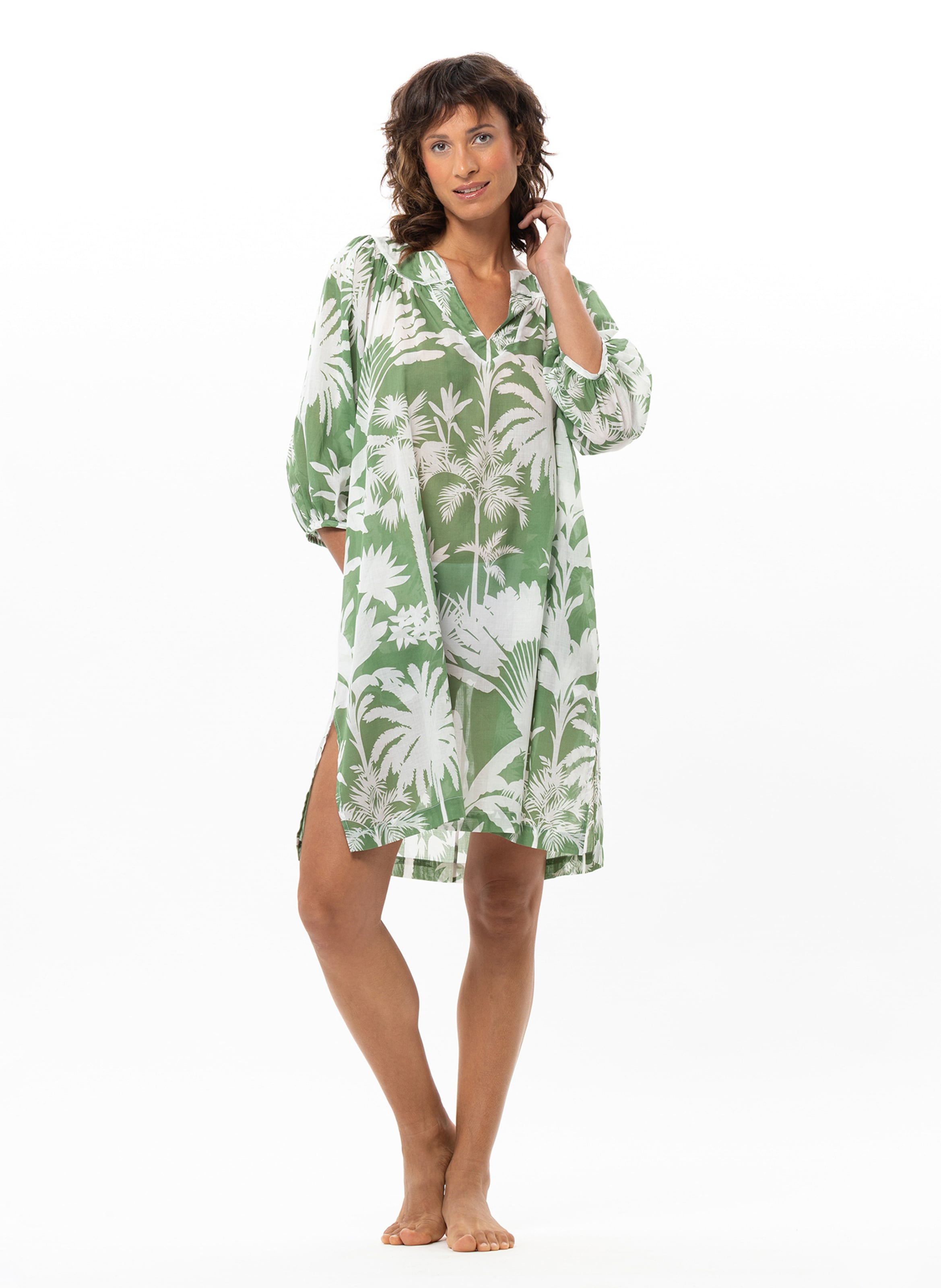 Kaftan en voile de coton LE CHAT Multicolore