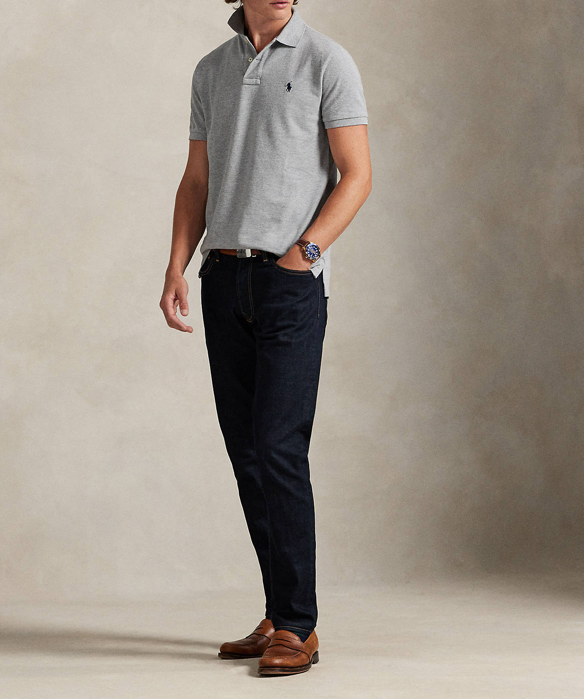 Cotton polo shirt POLO RALPH LAUREN Grey