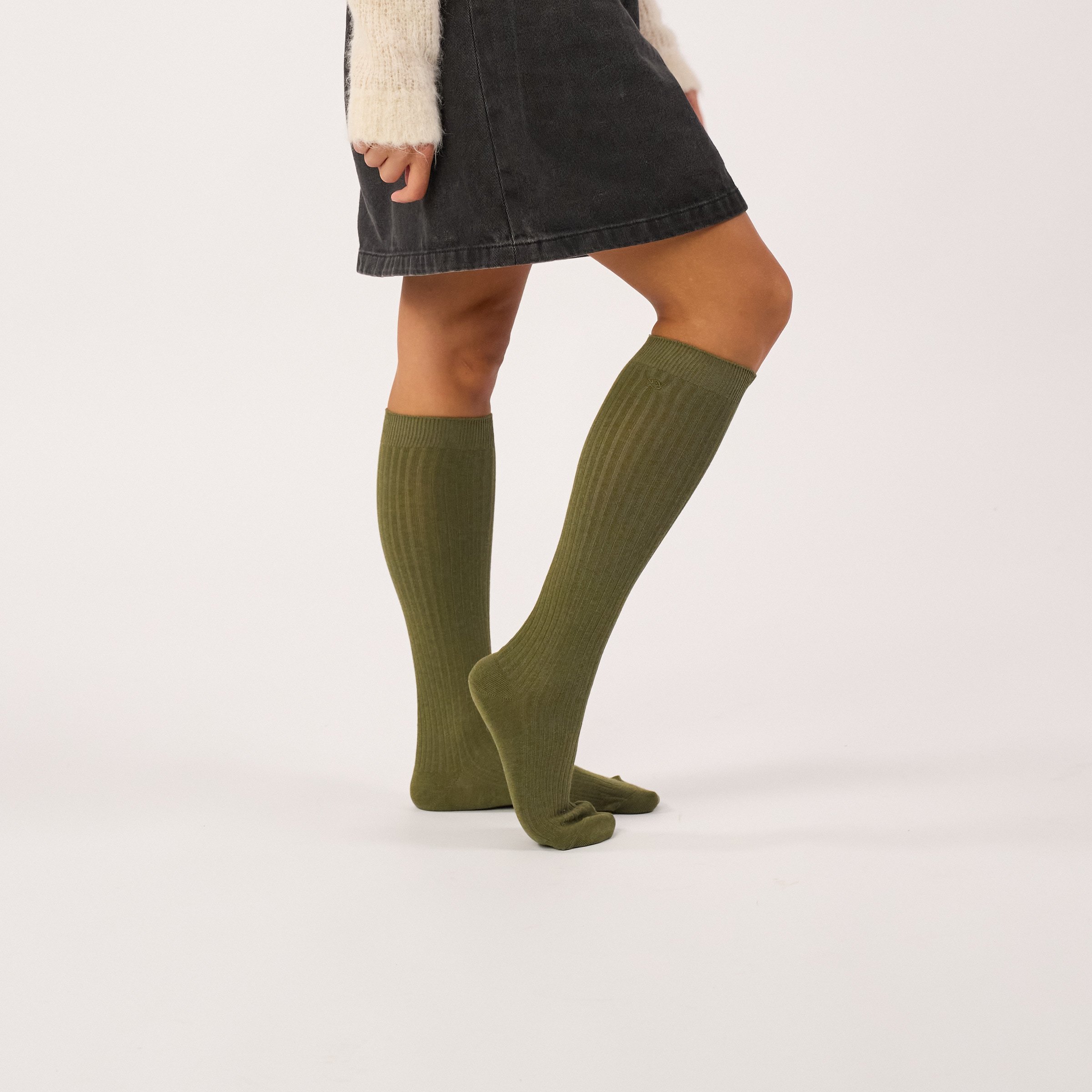 High combed cotton socks BILLYBELT Khaki
