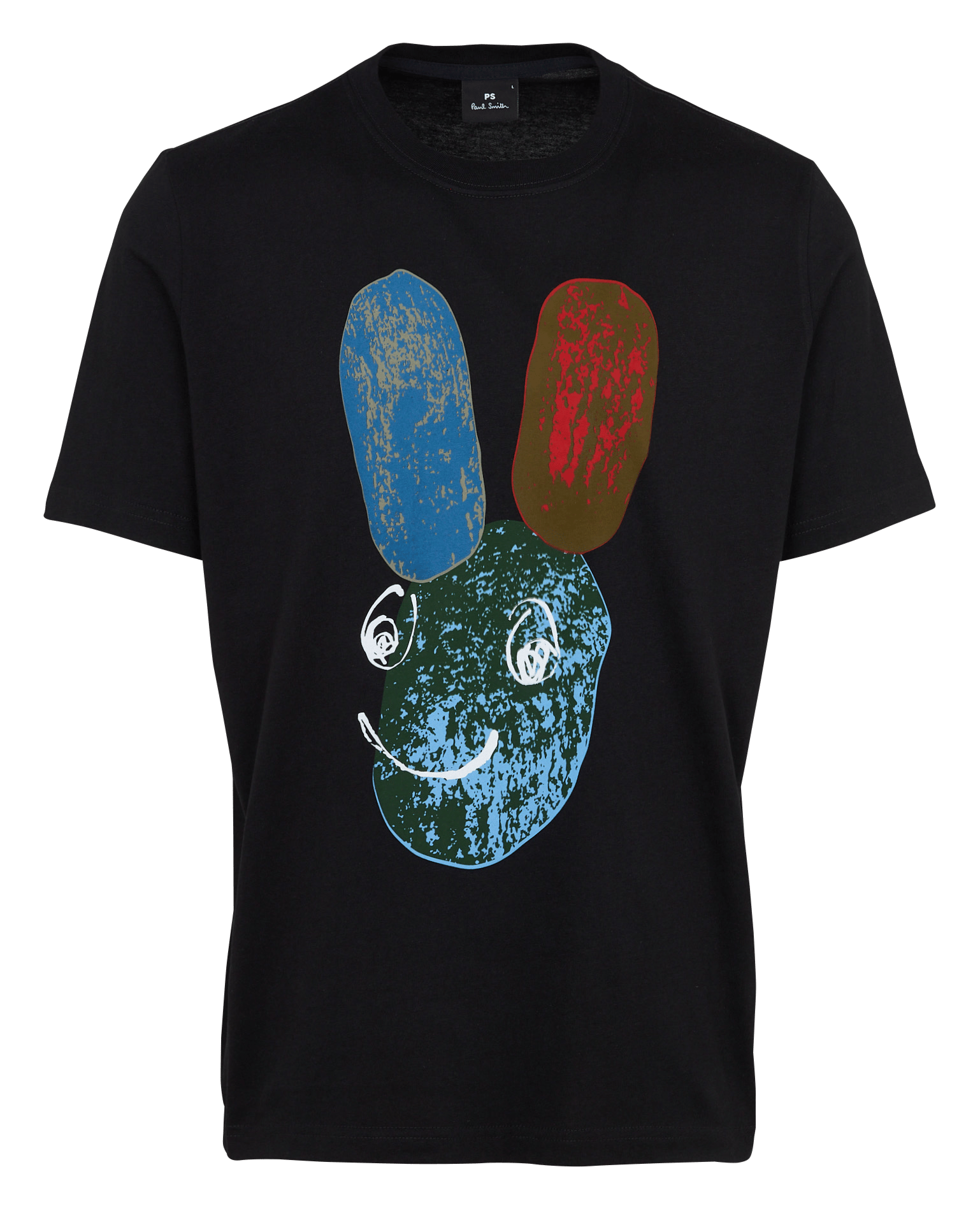 Baumwoll-T-Shirt mit Siebdruck PAUL SMITH Schwarz