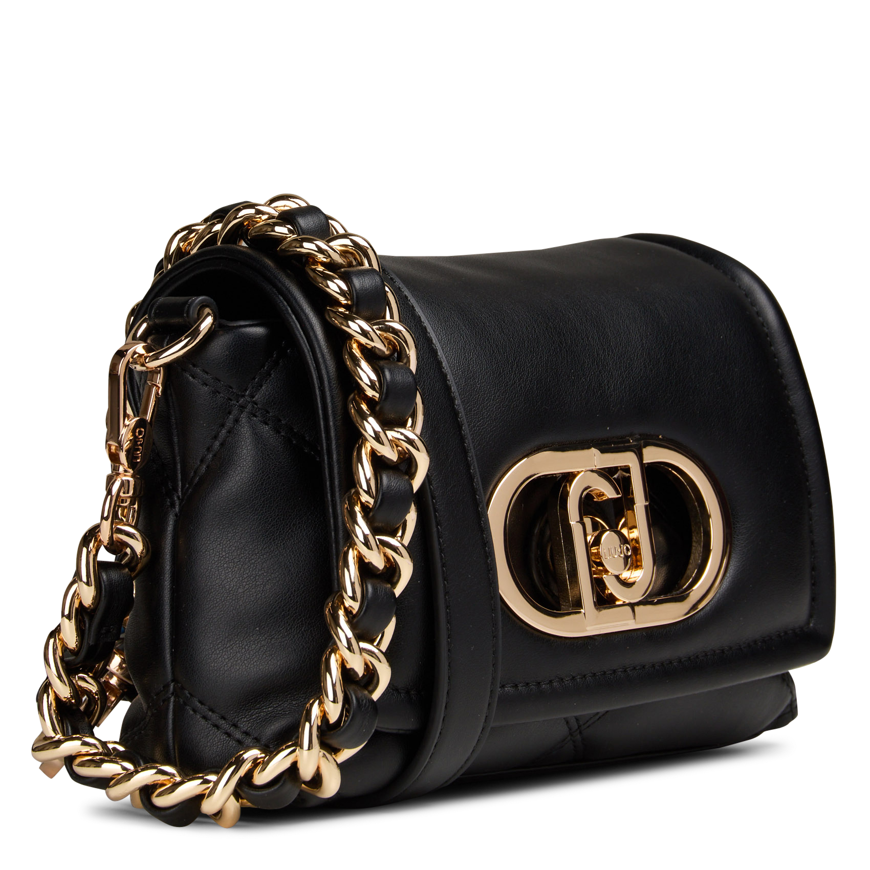 Leather-look shoulder bag LIU JO Black