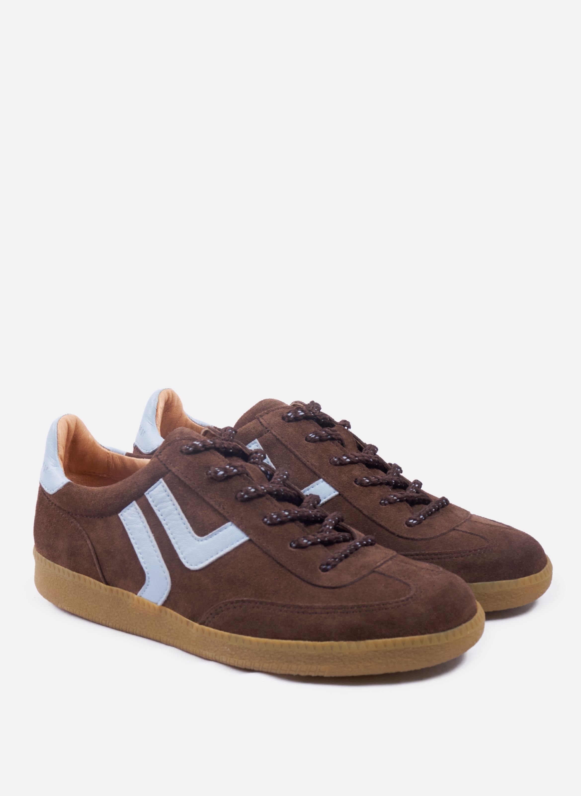 Ninon leather sneakers JULES & JENN Brown
