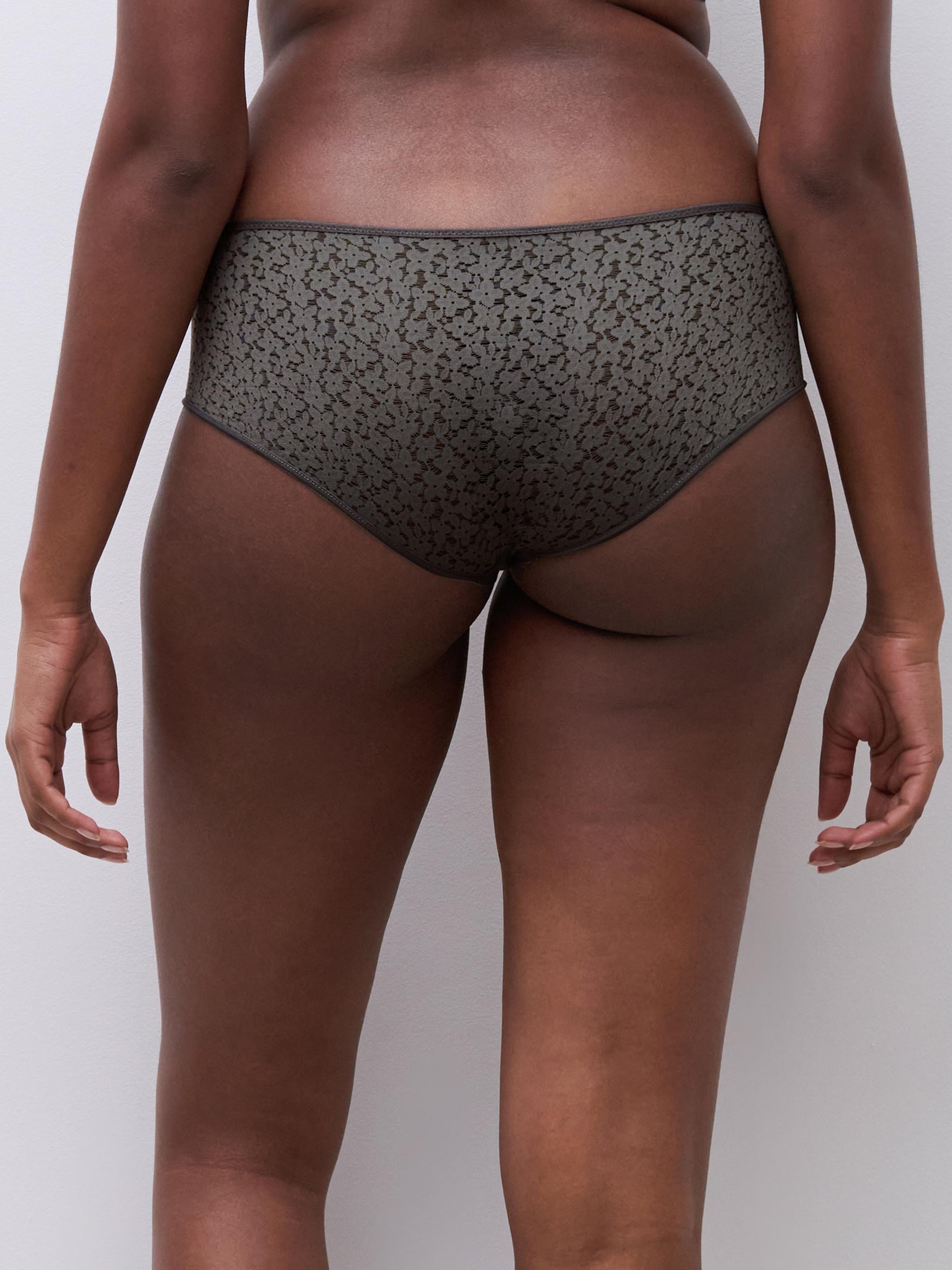 Lace boy shorts CHANTELLE Grey