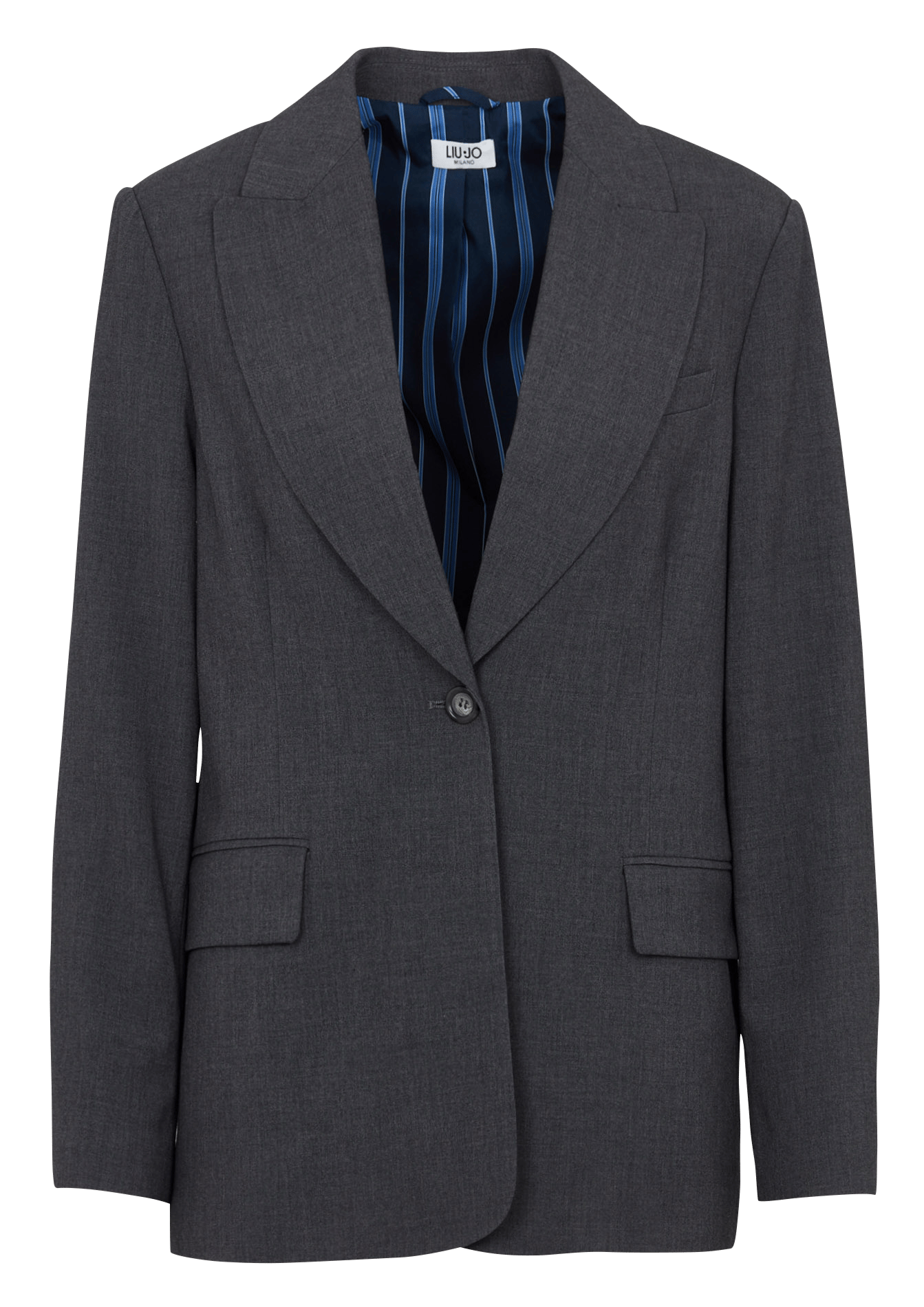 Veste de tailleur droite LIU JO Gris