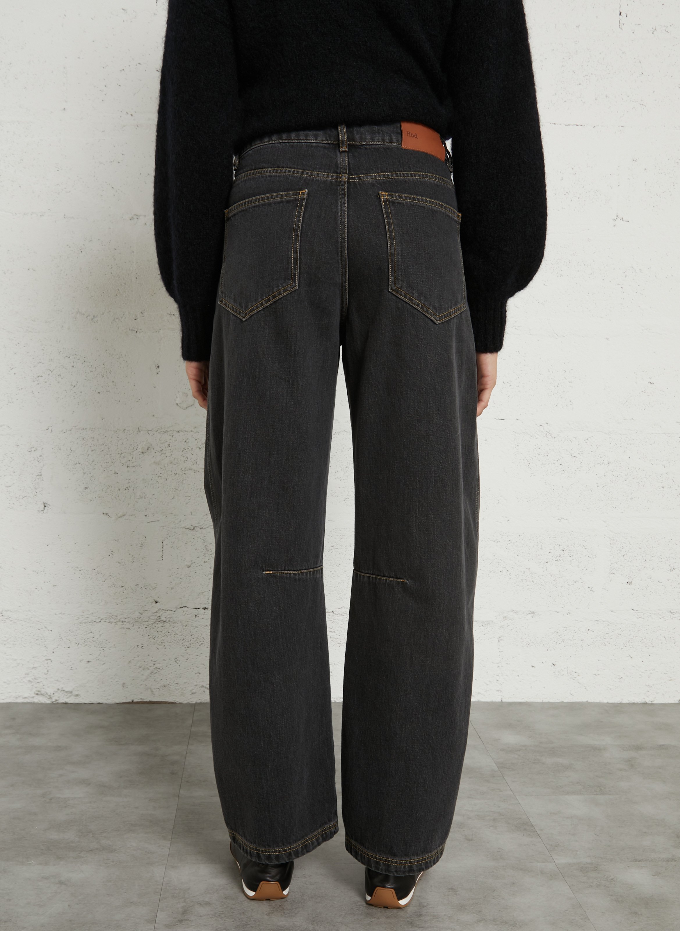 Jeansfass uni aus Baumwollmischung HOD PARIS Grau