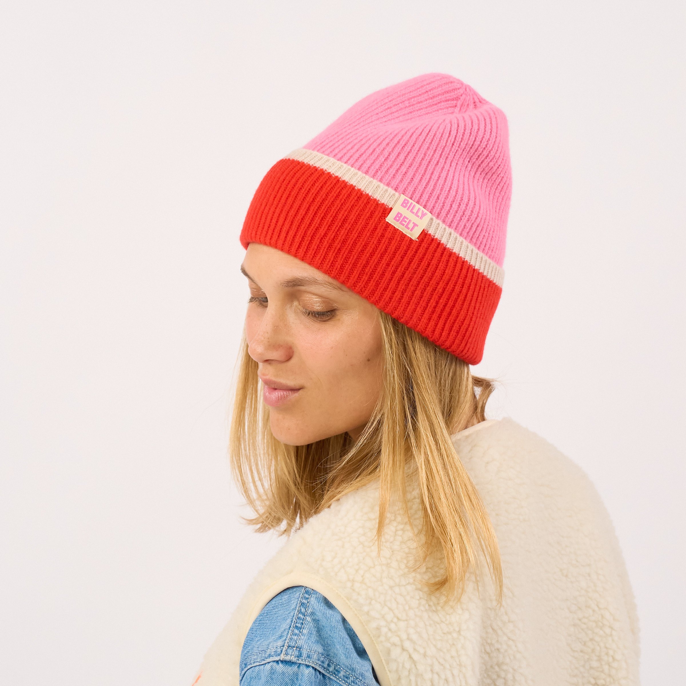 Wool hat BILLYBELT Pink