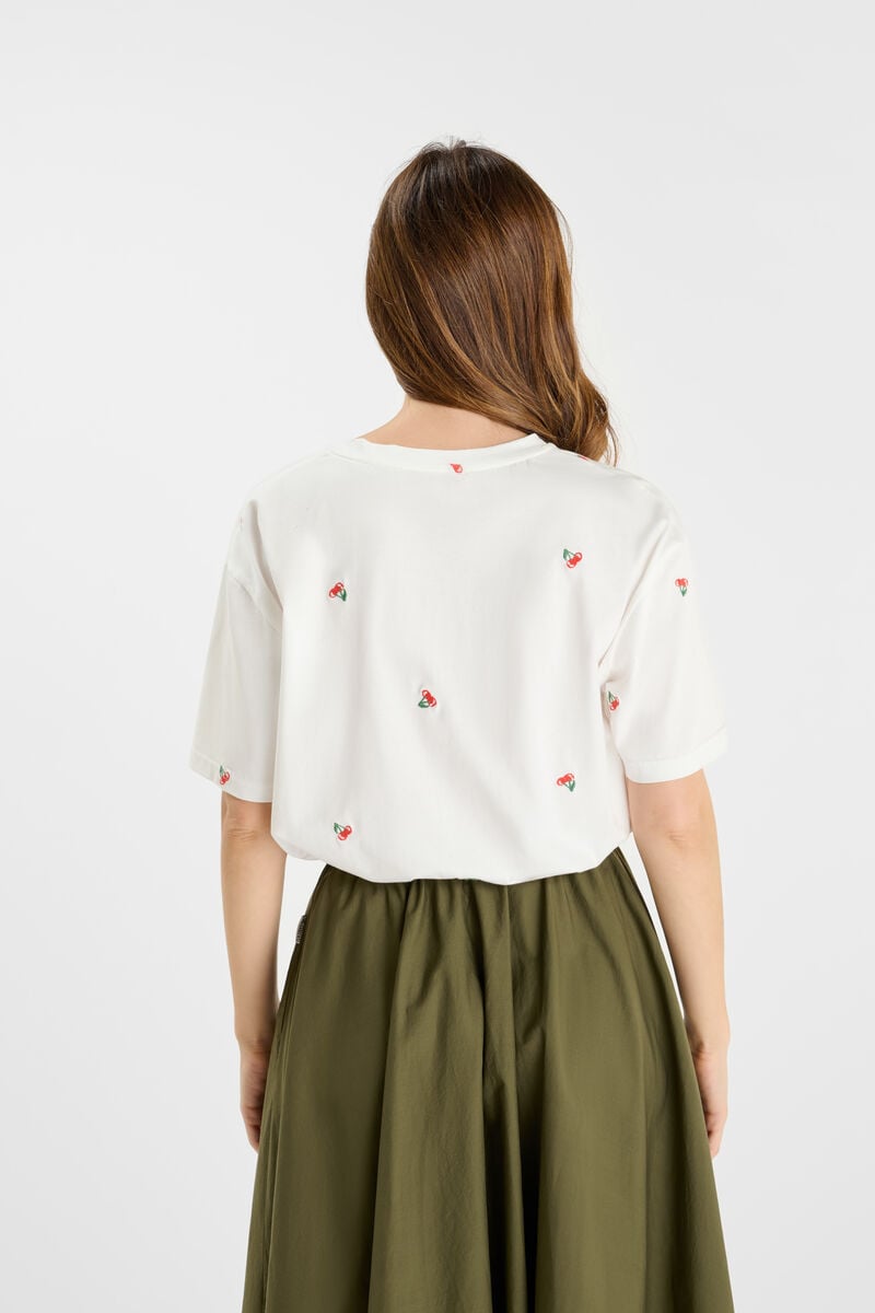 Round-neck T-shirt LE TEMPS DES CERISES White