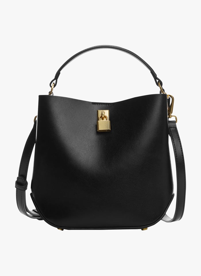 Mango black top tote bag