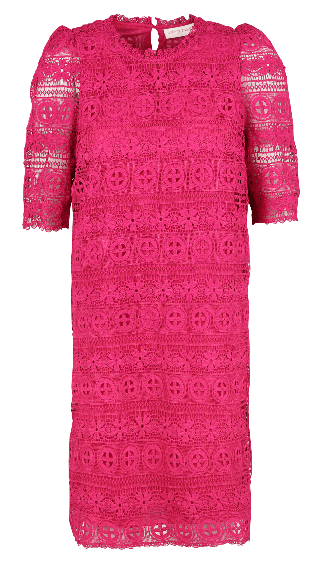 Korte, rechte jurk met ronde hals LA PETITE ETOILE