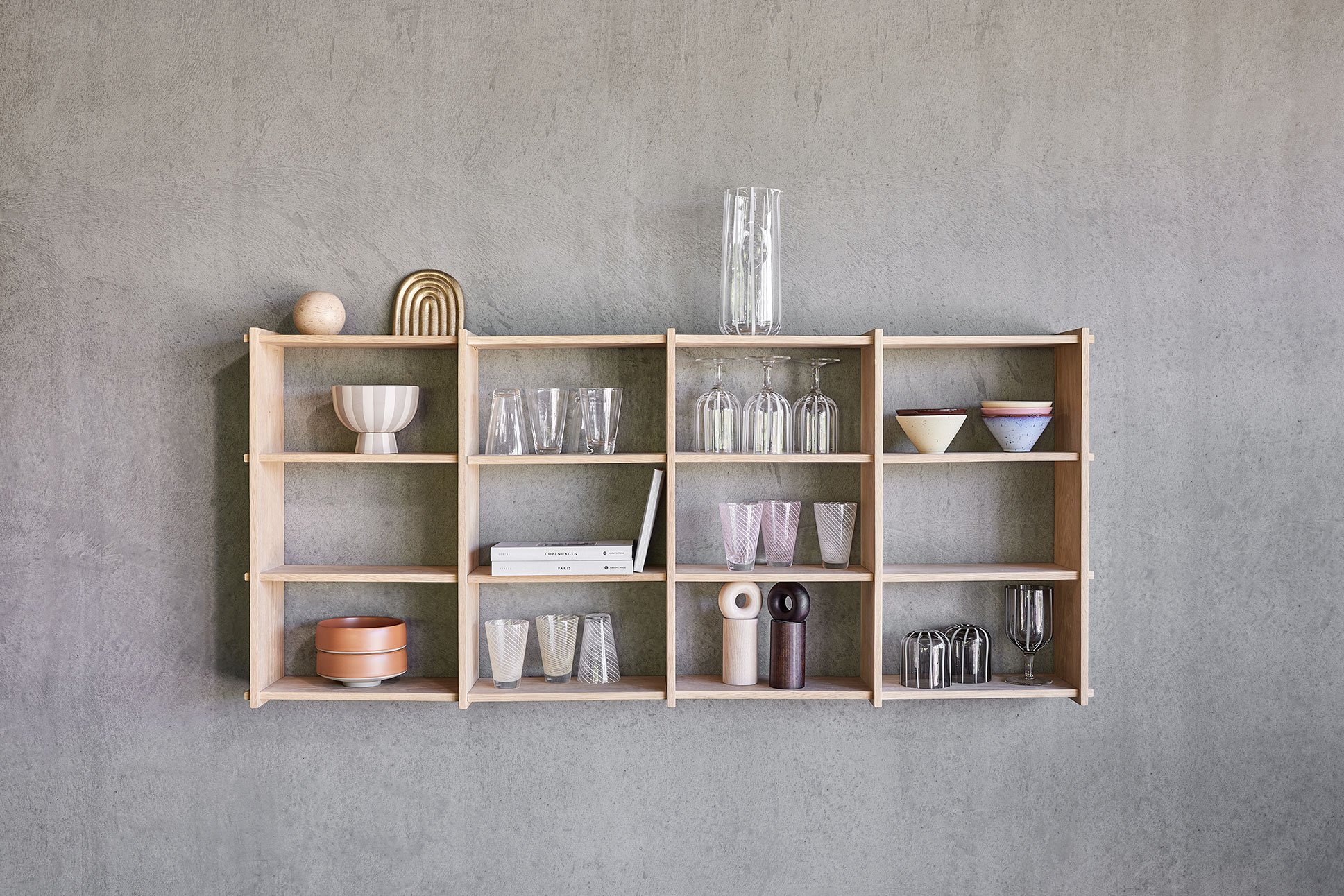 Set of 2 glass glasses OYOY LIVING DESIGN Pink