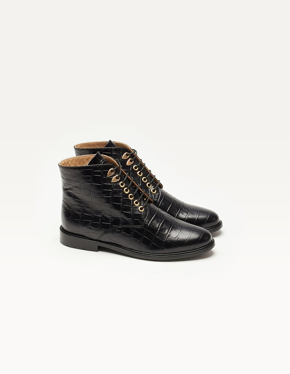 Lace-up ankle boots ODAJE EX. M.MOUSTACHE Black