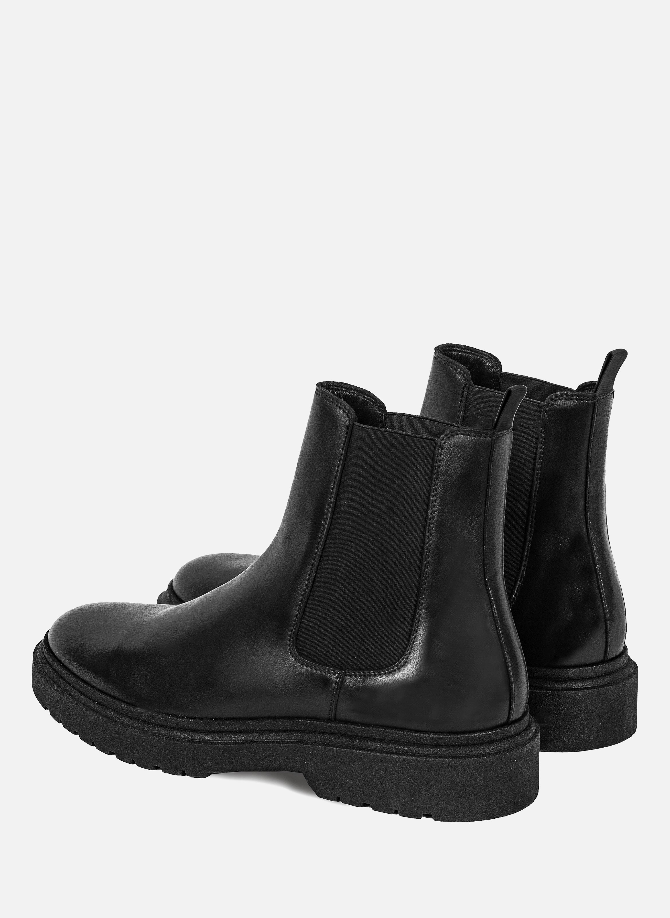 Chelsea boots in rubberized leather JULES & JENN Black