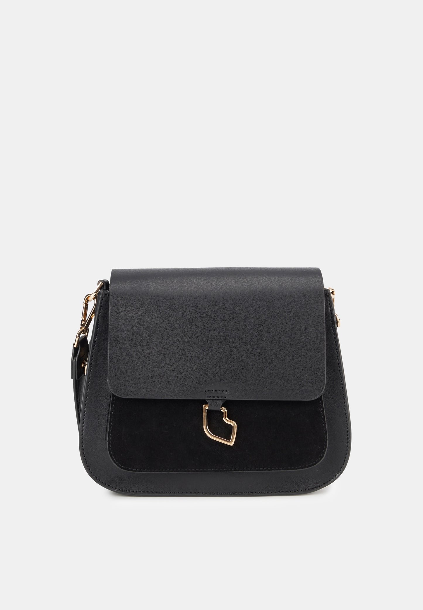 Leather shoulder bag BONS BAISERS PARIS Black