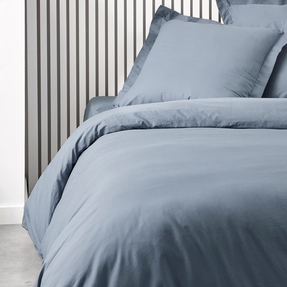 Cotton duvet cover TODAY LINGE DE MAISON Blue