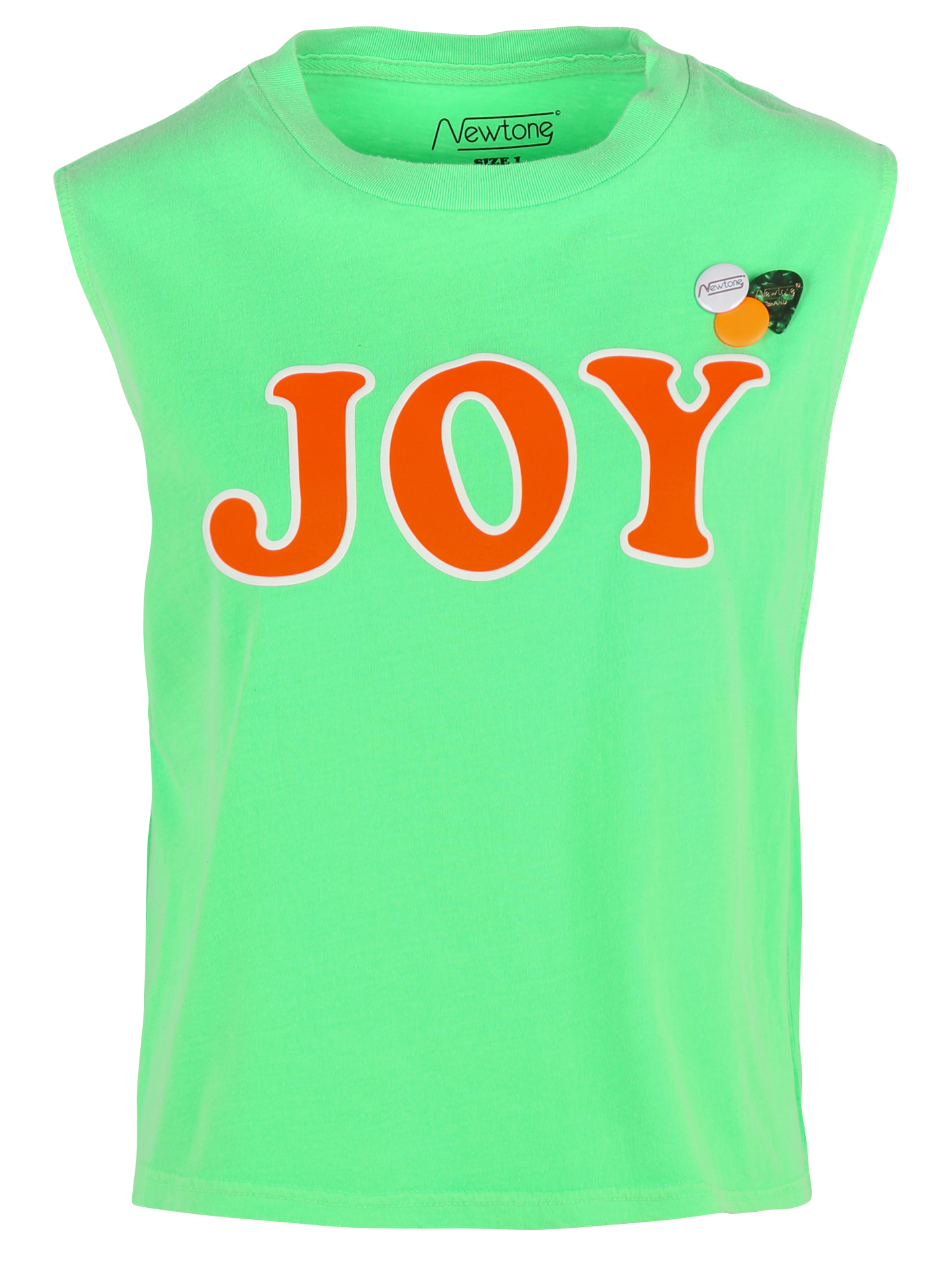 Round-neck cotton T-shirt NEWTONE Green