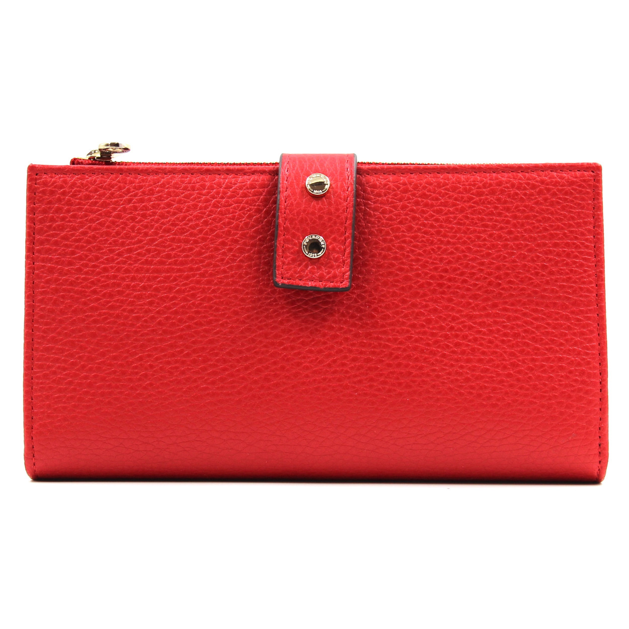 Leather multi-compartment wallet POURCHET