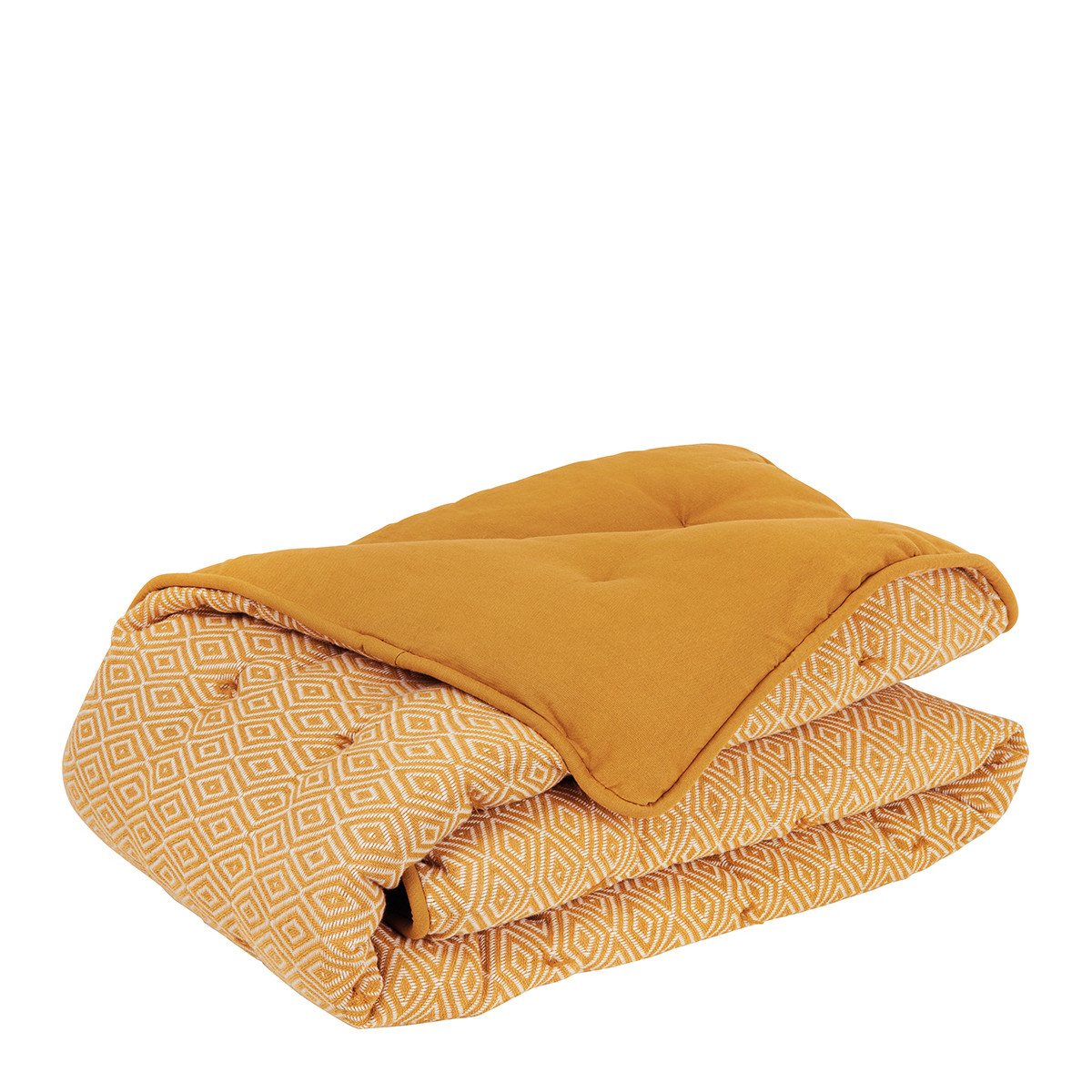 Futon en coton BLANC D'IVOIRE Jaune