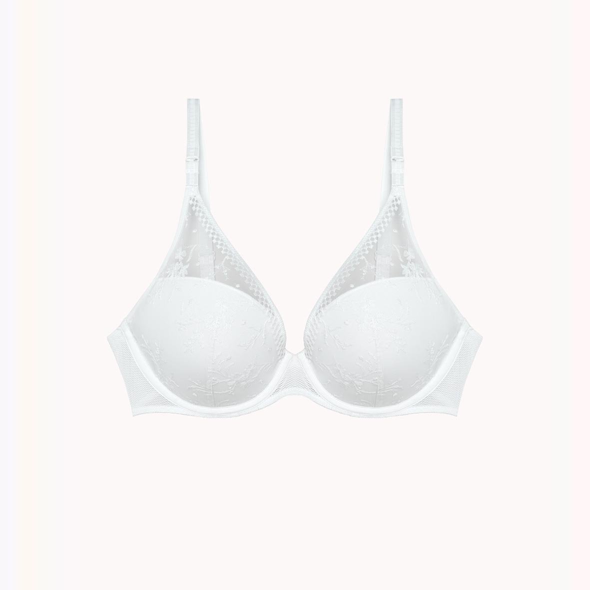 Plunging bra with padding PASSIONATA White