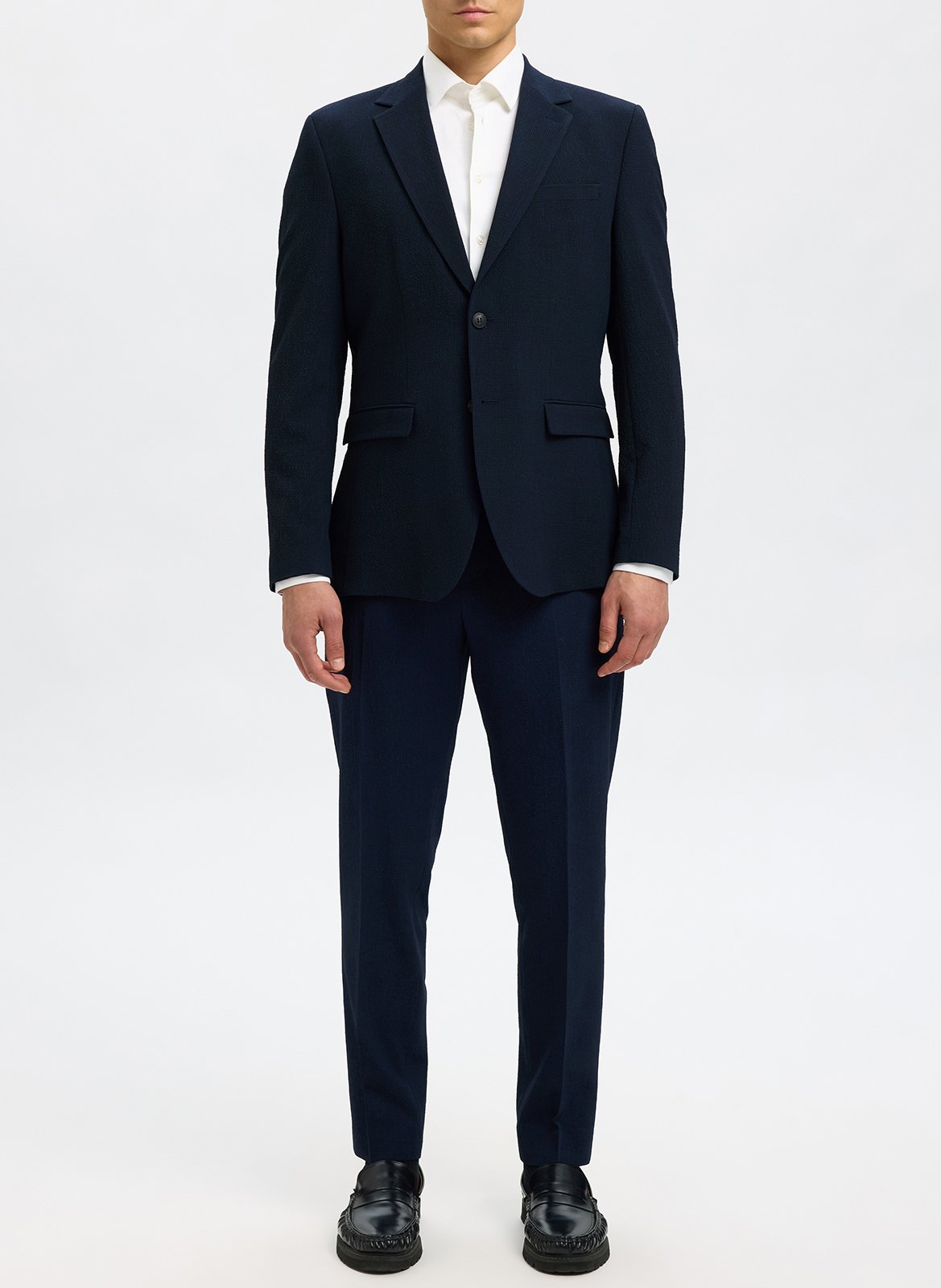 Kostuumjas van gemengde gerecyclede vezels SELECTED Blauw