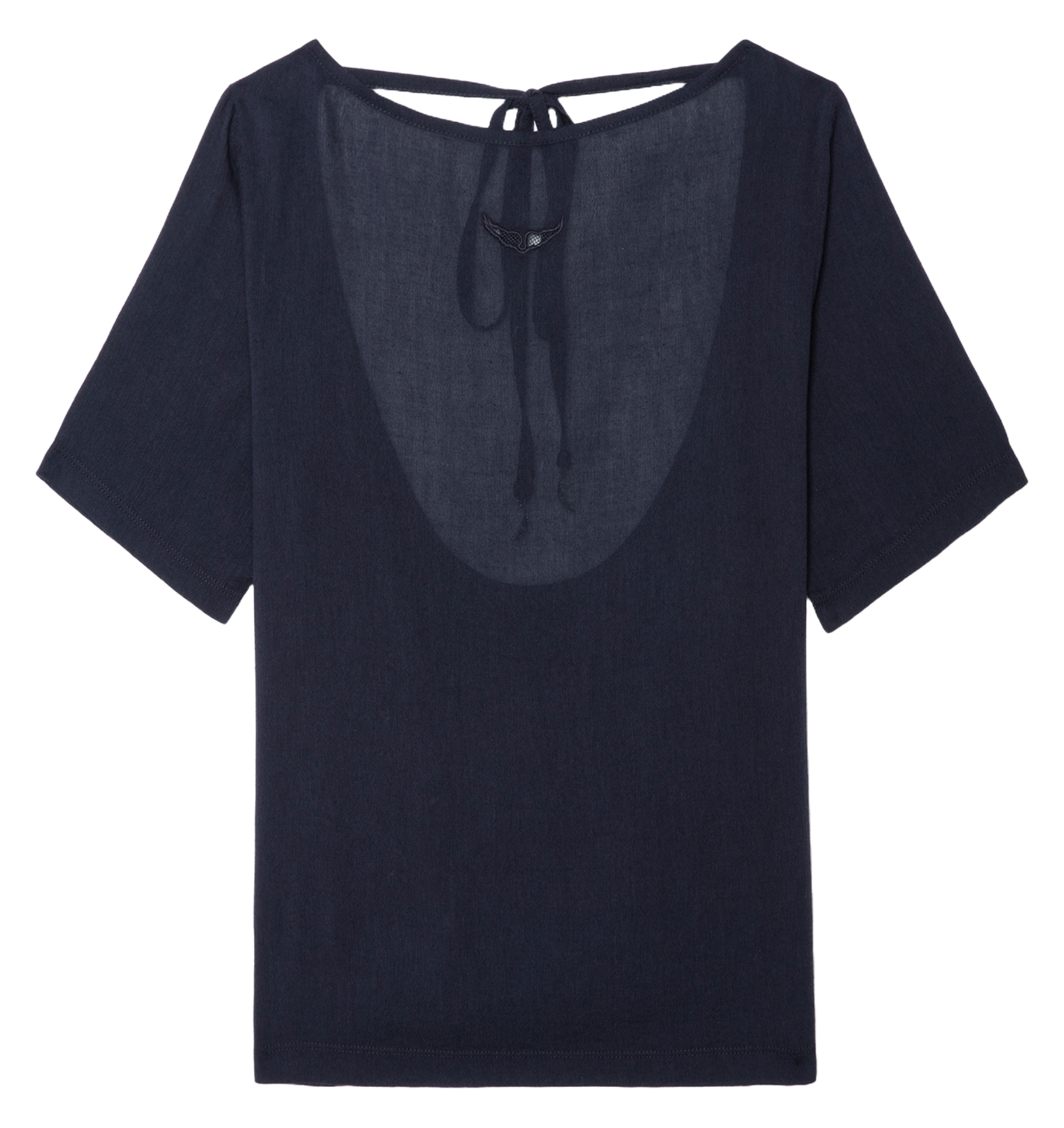 Tee-shirt col rond en coton mélangé ZADIG&VOLTAIRE Bleu