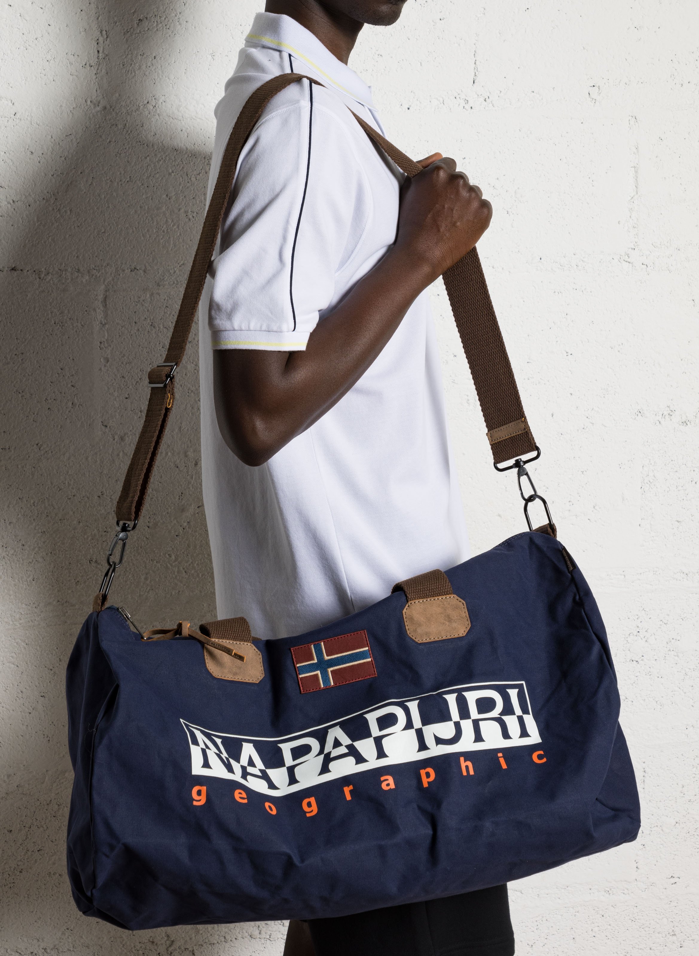 Sac week-end en coton NAPAPIJRI Bleu