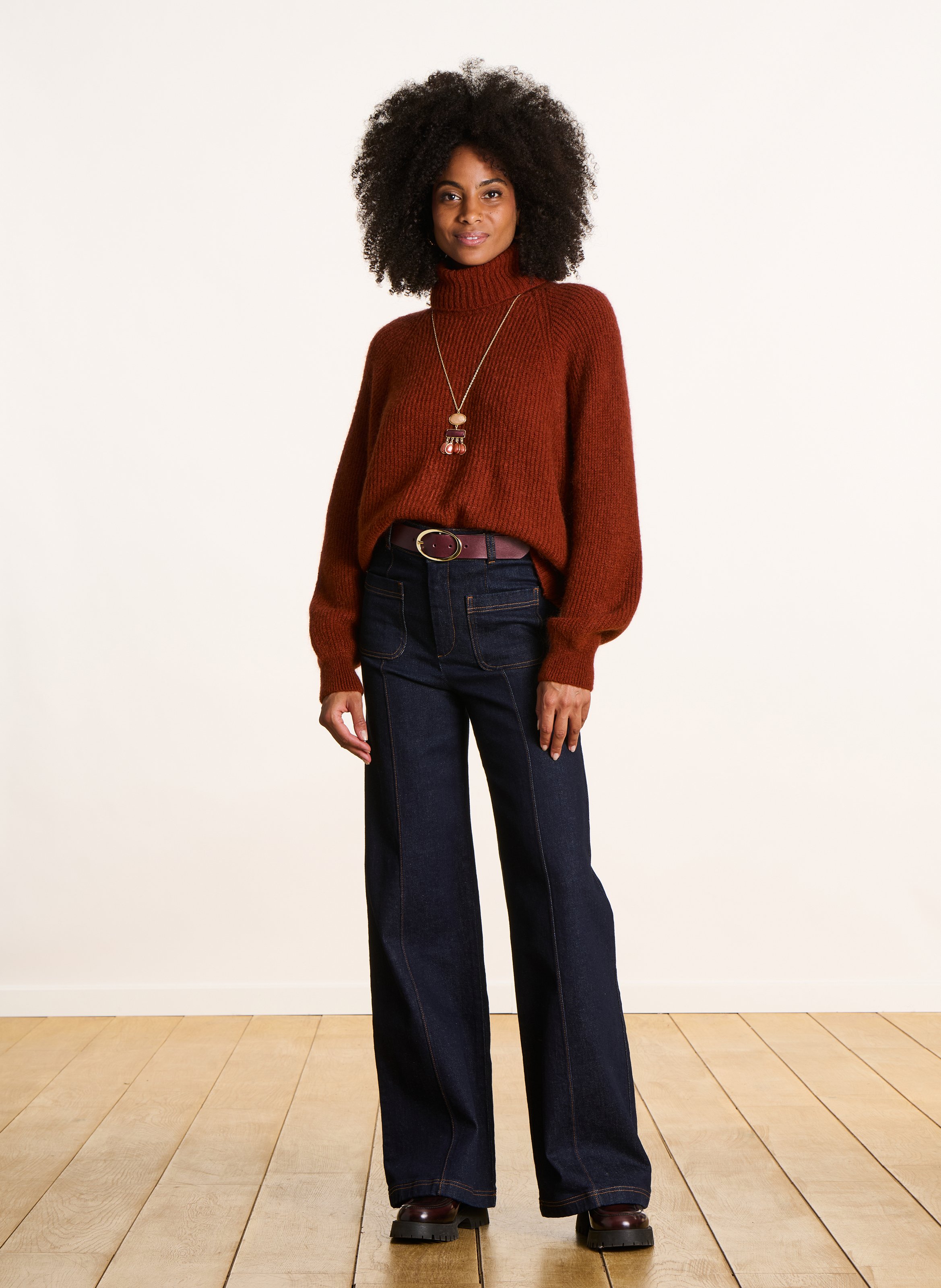 Rollkragenpullover LA FEE MARABOUTEE Orange