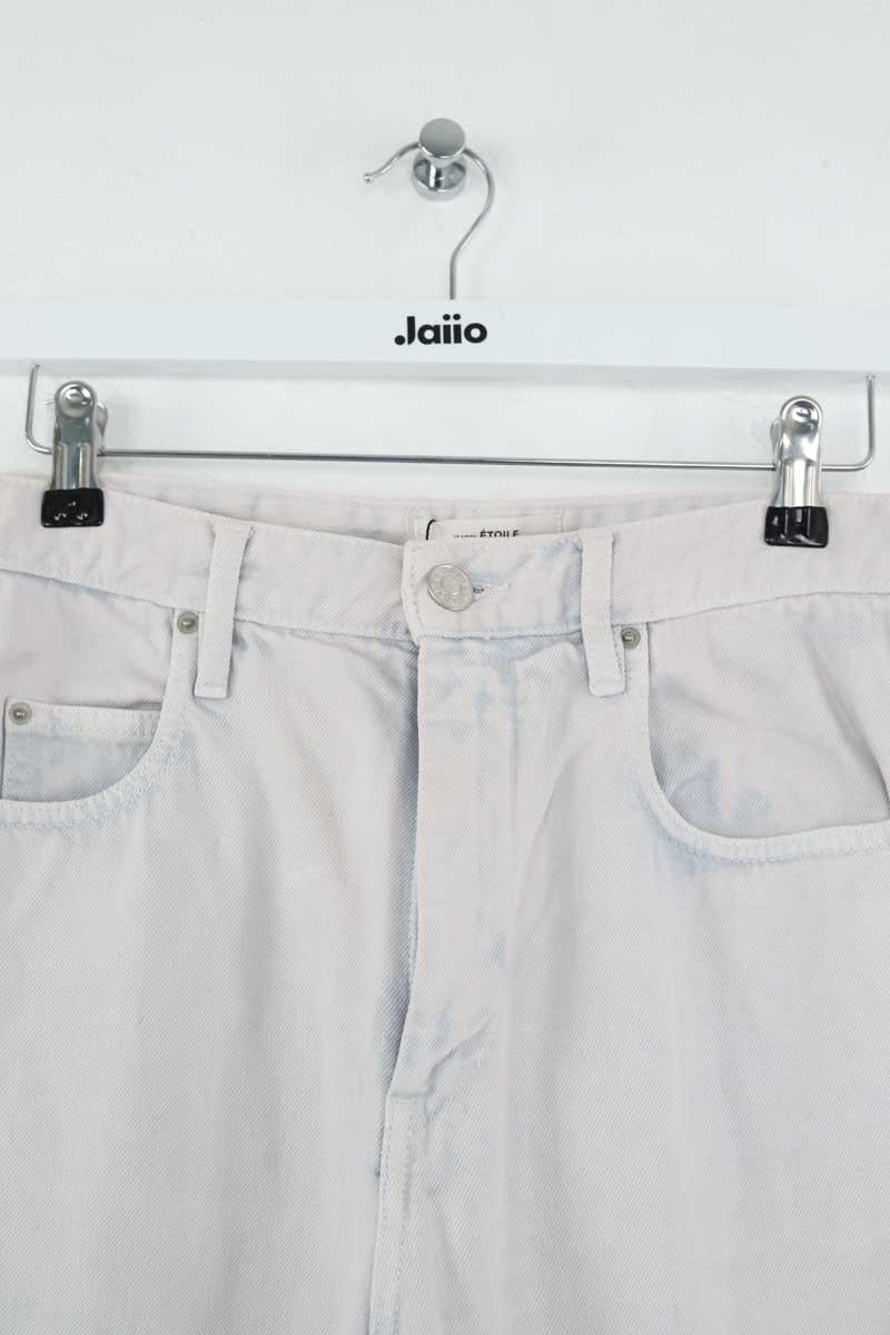 Wide-leg cotton jeans ISABEL MARANT ÉTOILE - SECONDE MAIN Grey