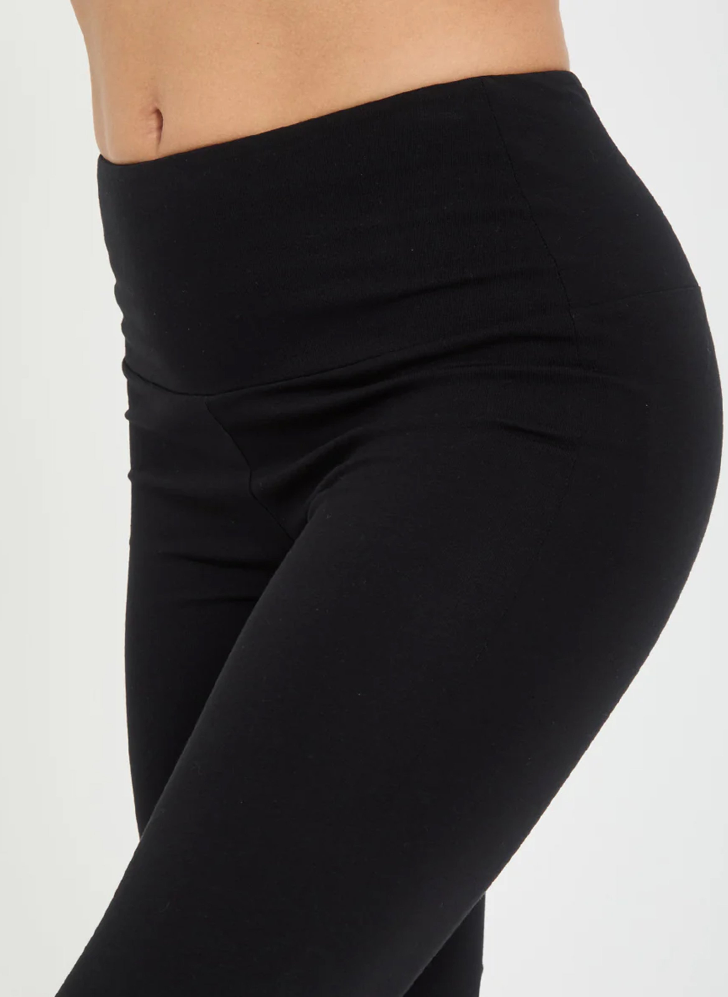 Legging uni taille haute élastiqué YOGA SEARCHER Noir