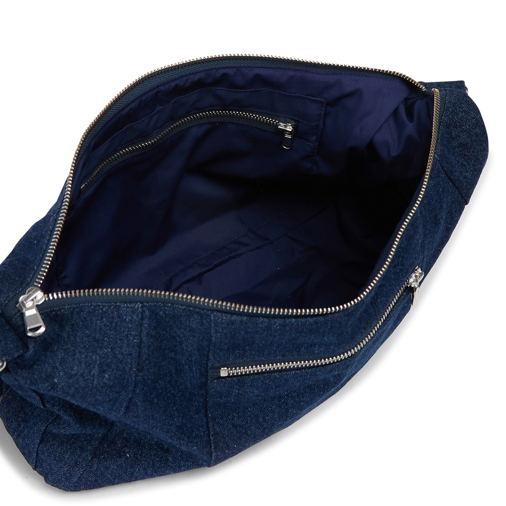 Raw denim shoulder bag RIVEDROITE PARIS Blue