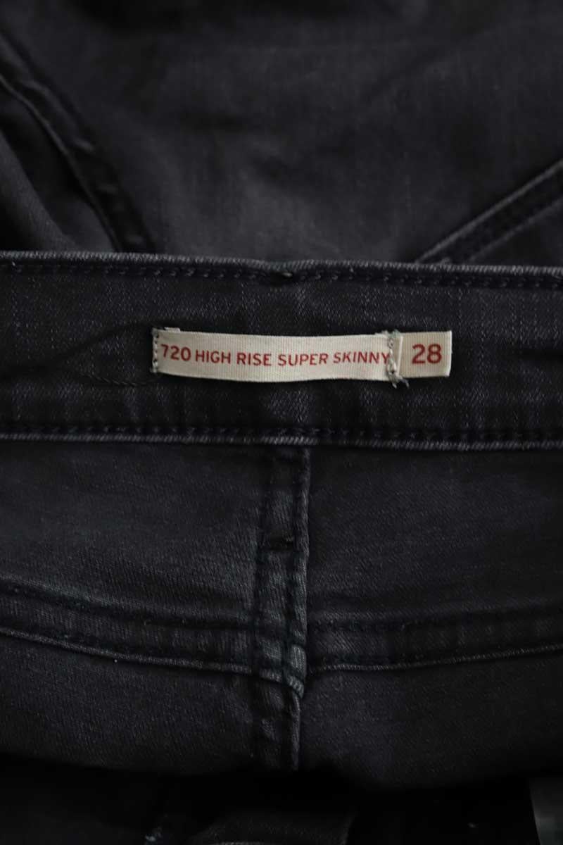 Cotton skinny jeans LEVI'S - Seconde main Black