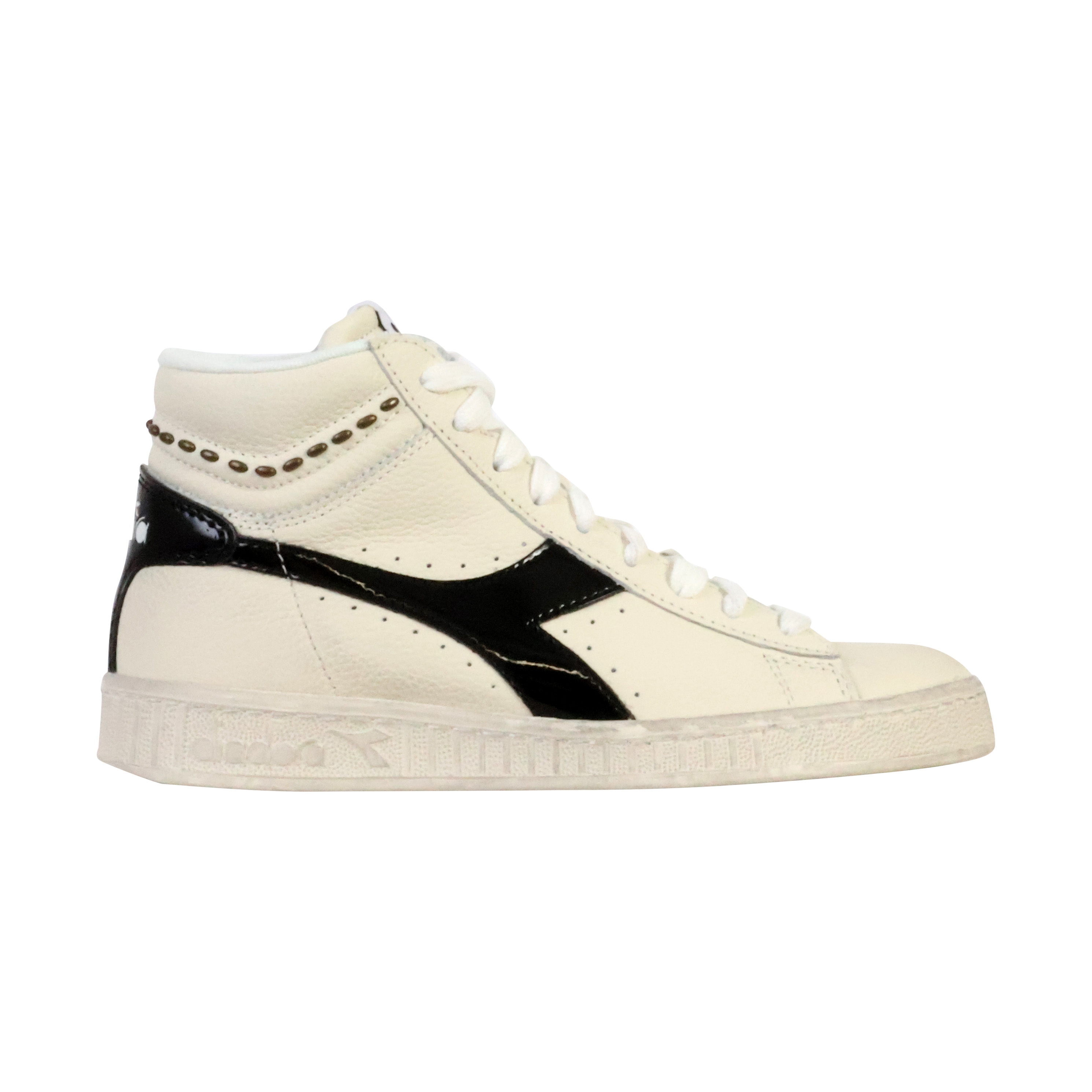 High-top leather sneakers  game l high waxed metal wn DIADORA White