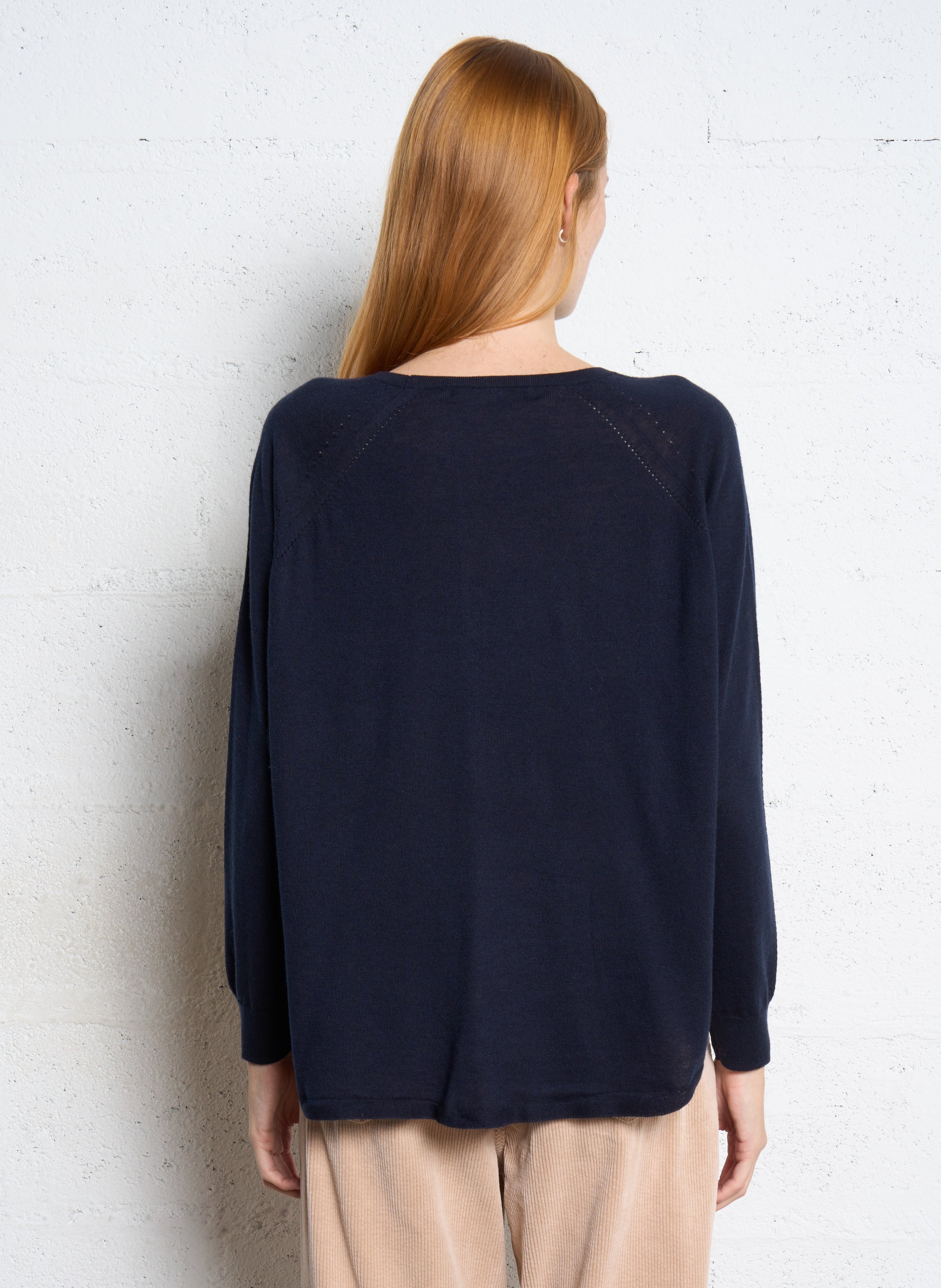 Pull oversize en maille NICE THINGS Bleu