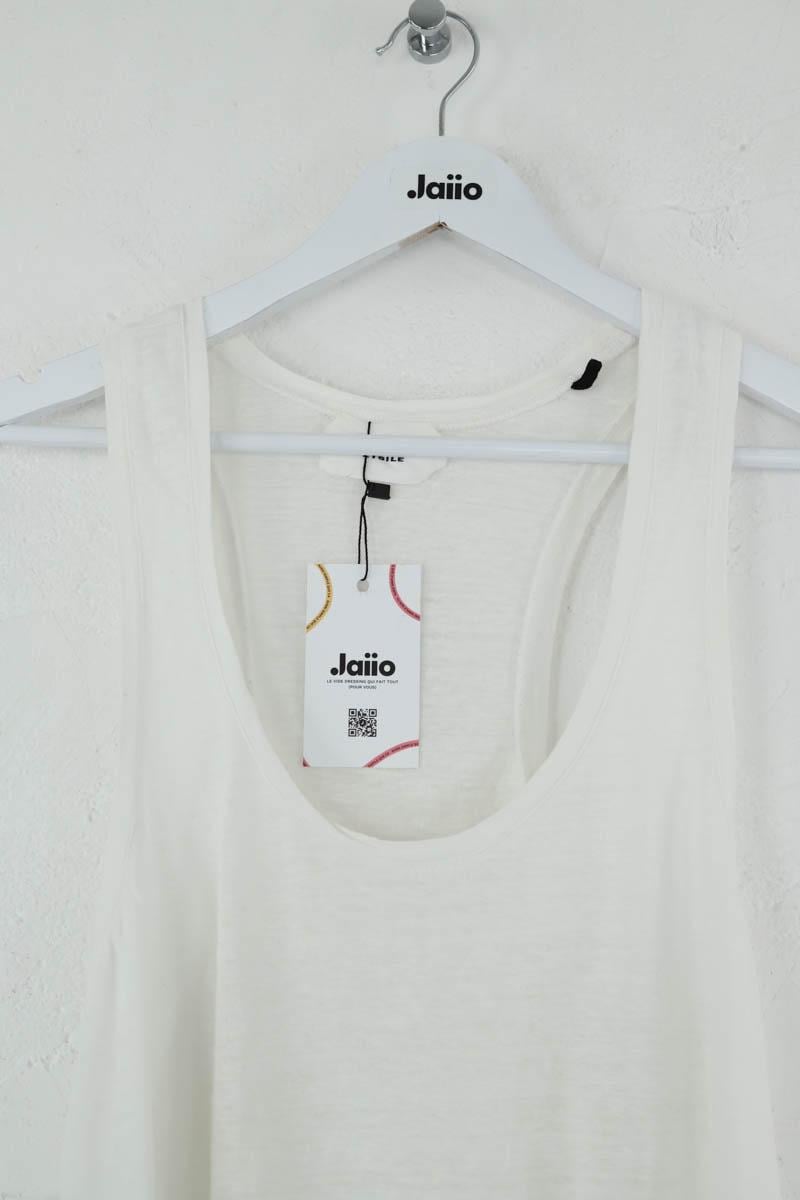 Azawood sleeveless top ISABEL MARANT ÉTOILE - SECONDE MAIN White
