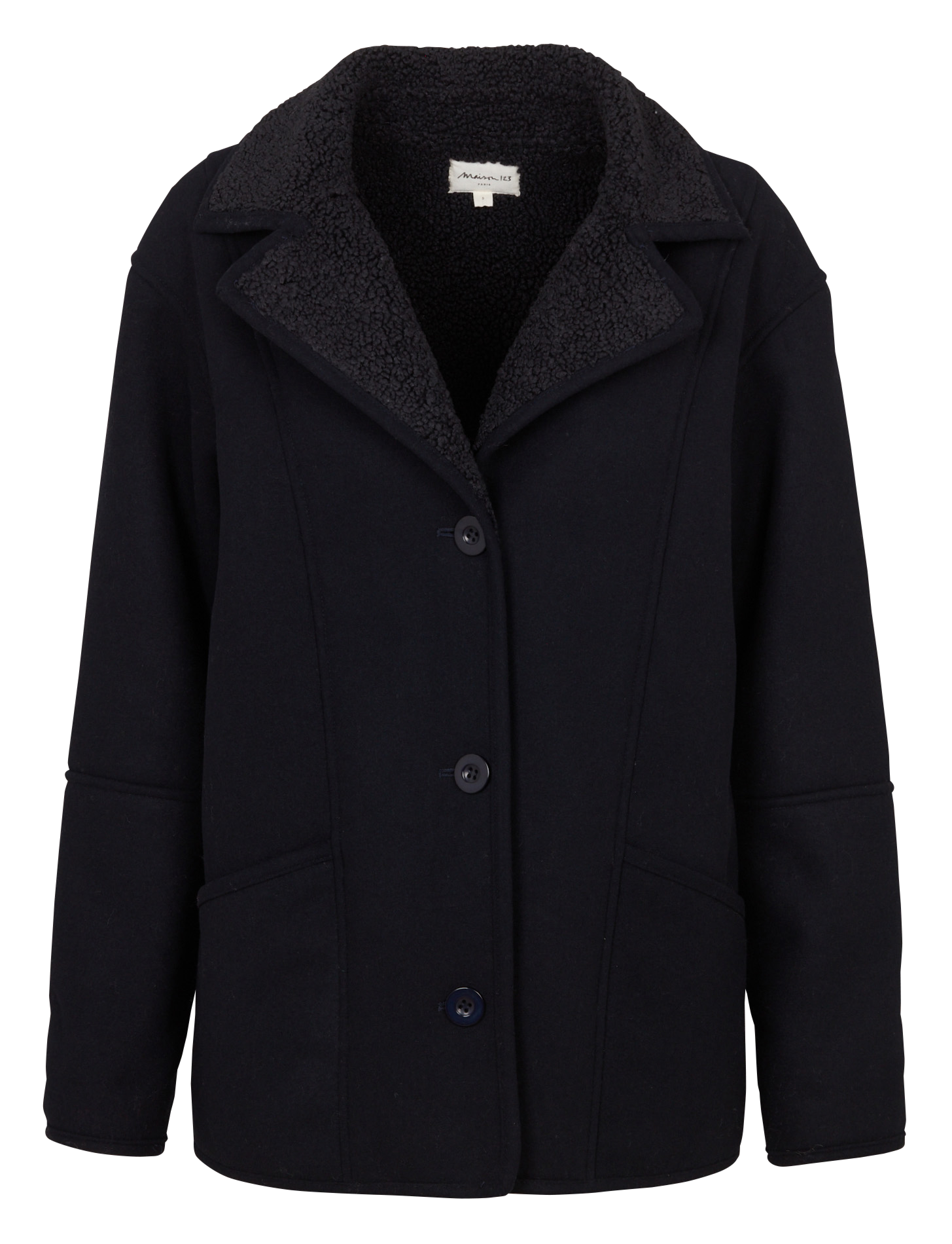 Classic collar coat MAISON 123 Blue