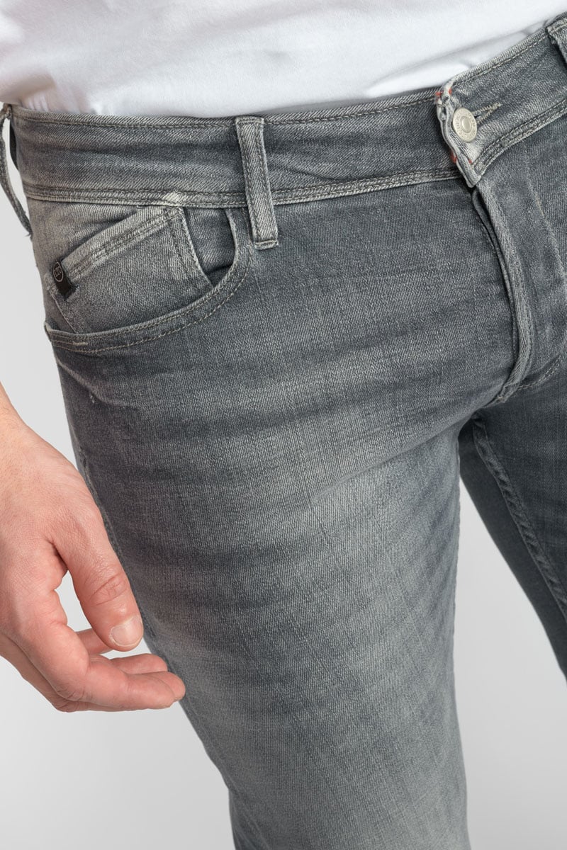 Slim stretch jeans, length 34 LE TEMPS DES CERISES Grey