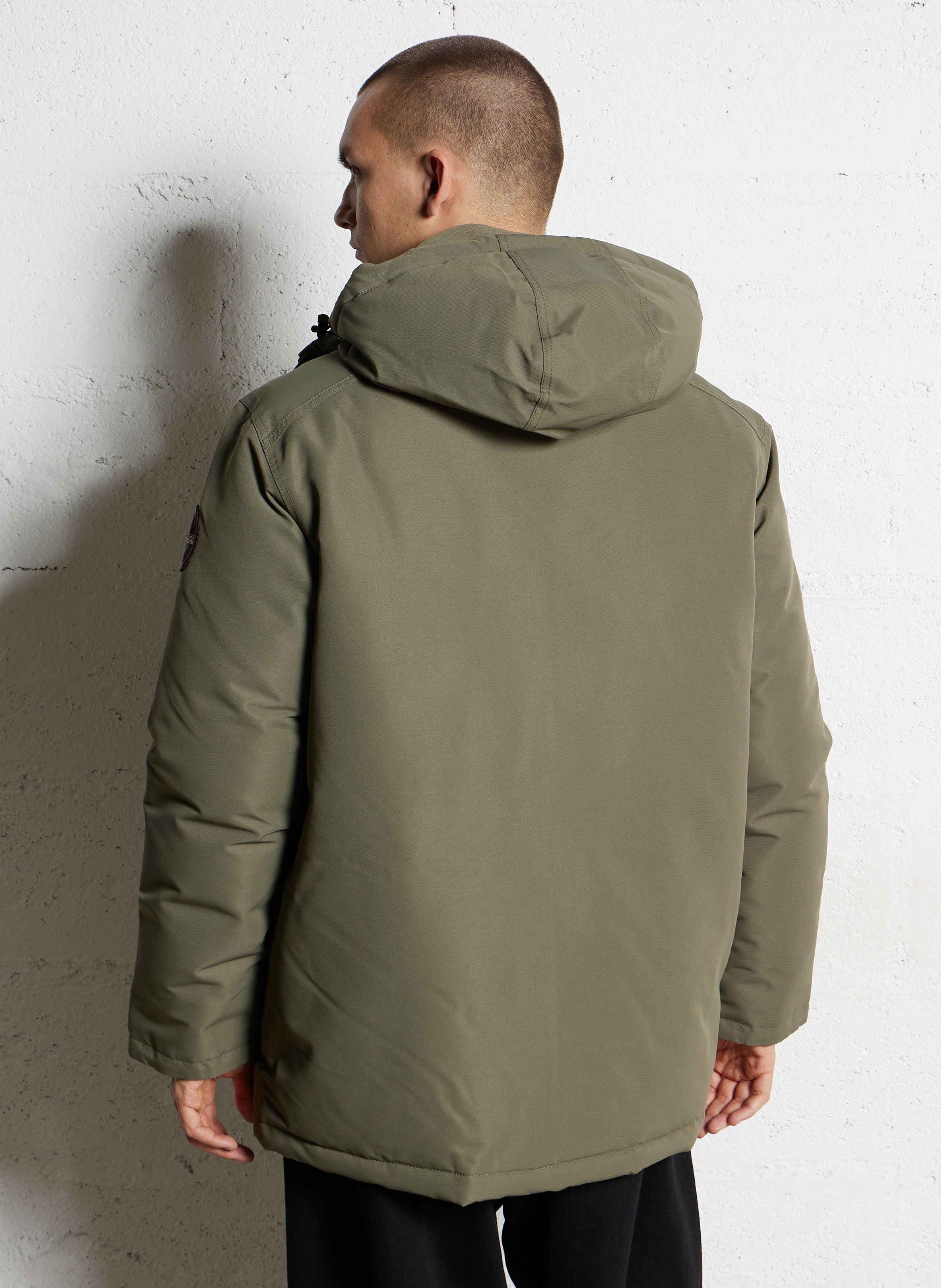 Rechte jas met capuchon NAPAPIJRI Groen