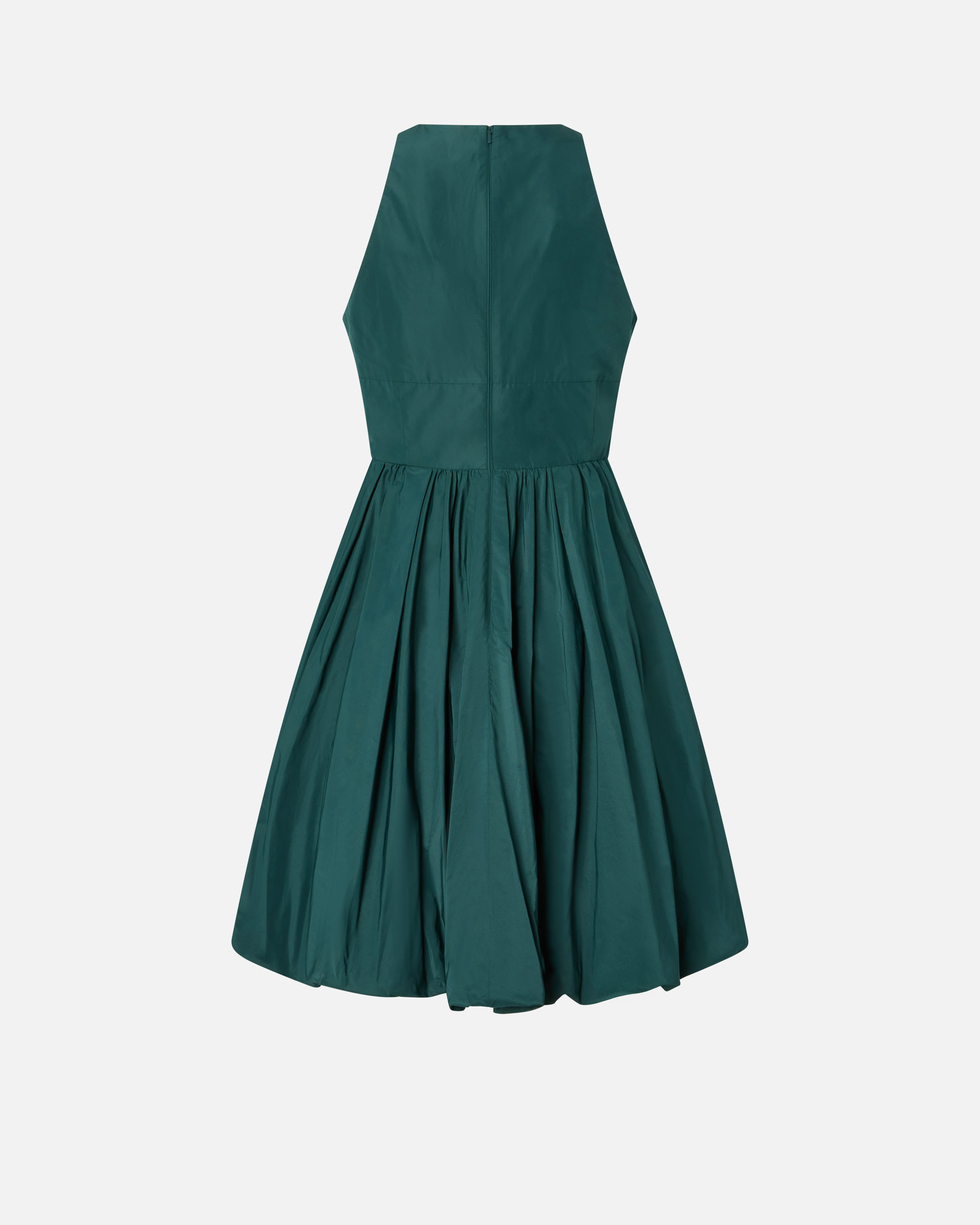 Dress with balloon skirt Green
