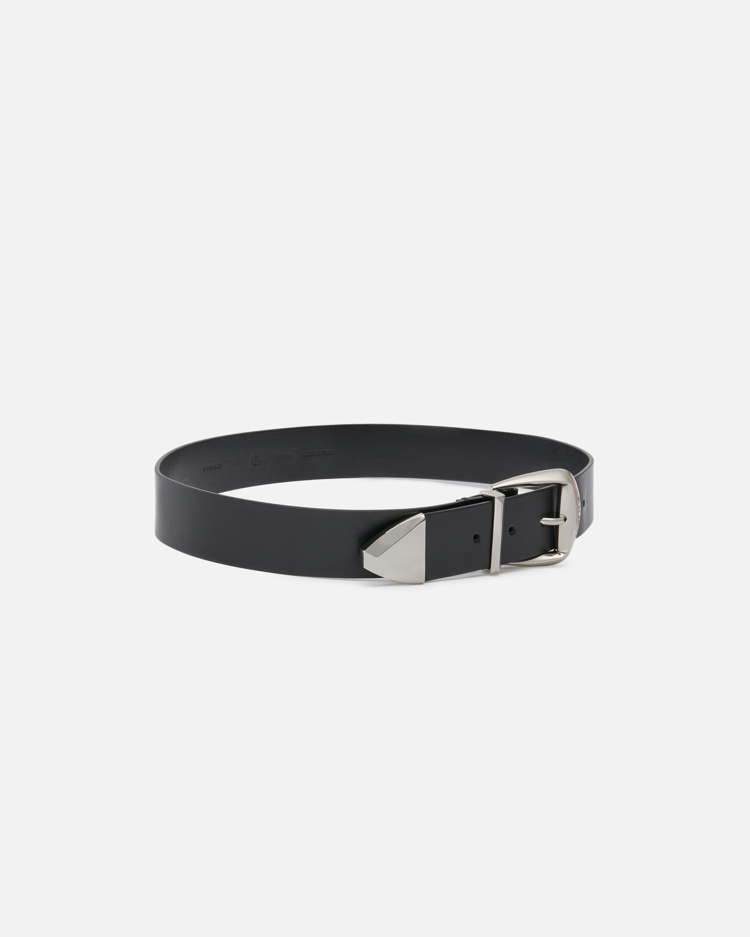 4 cm leather belt PINKO Black