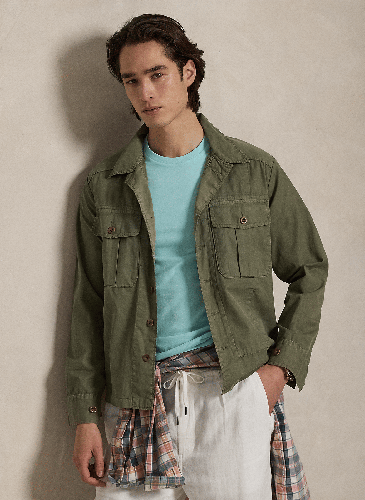 Slim-fit cotton T-shirt POLO RALPH LAUREN Blue