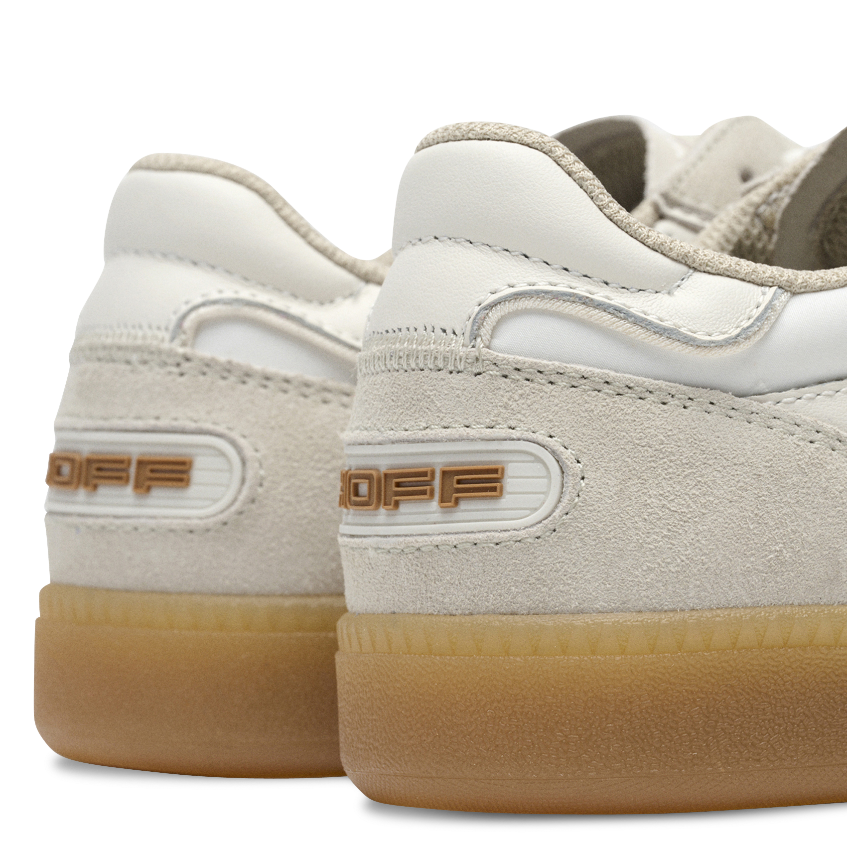 Niedrige Sneaker aus Leder-Mix HOFF Weiss