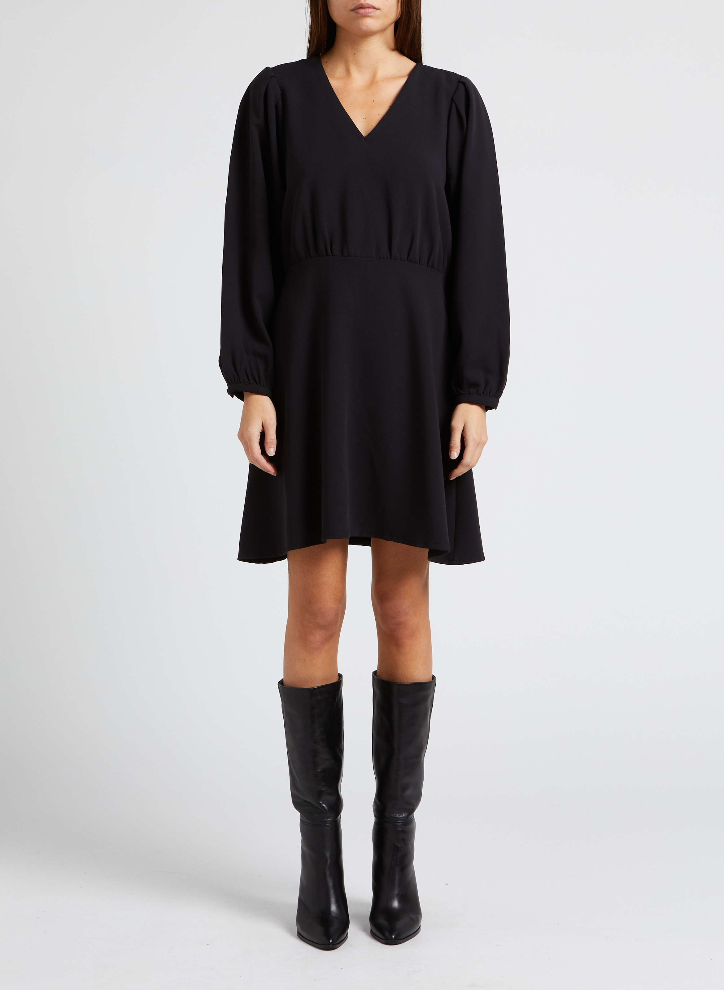 Robe trapèze col V  VILA Noir