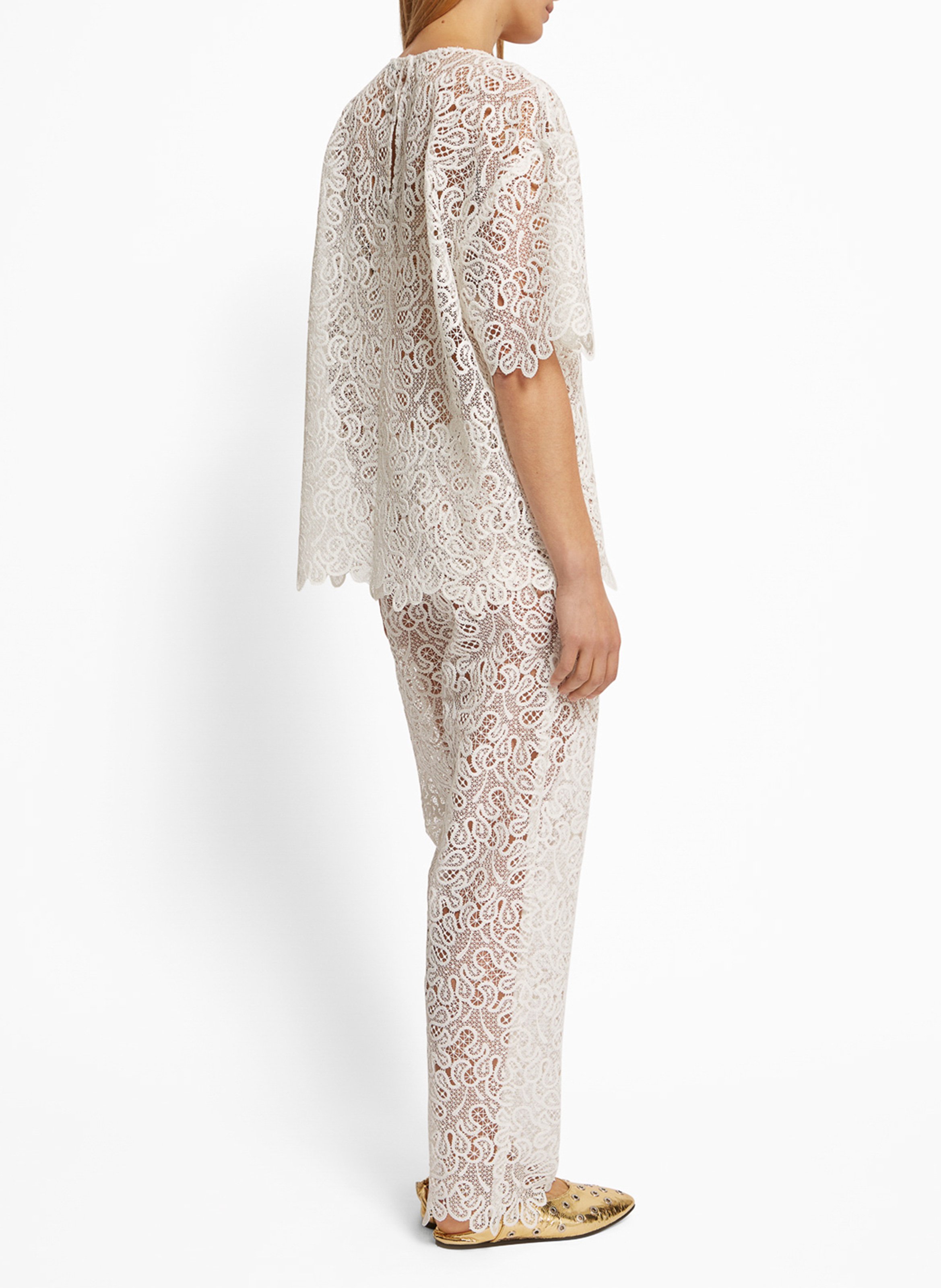 Loose lace top ROSEANNA White